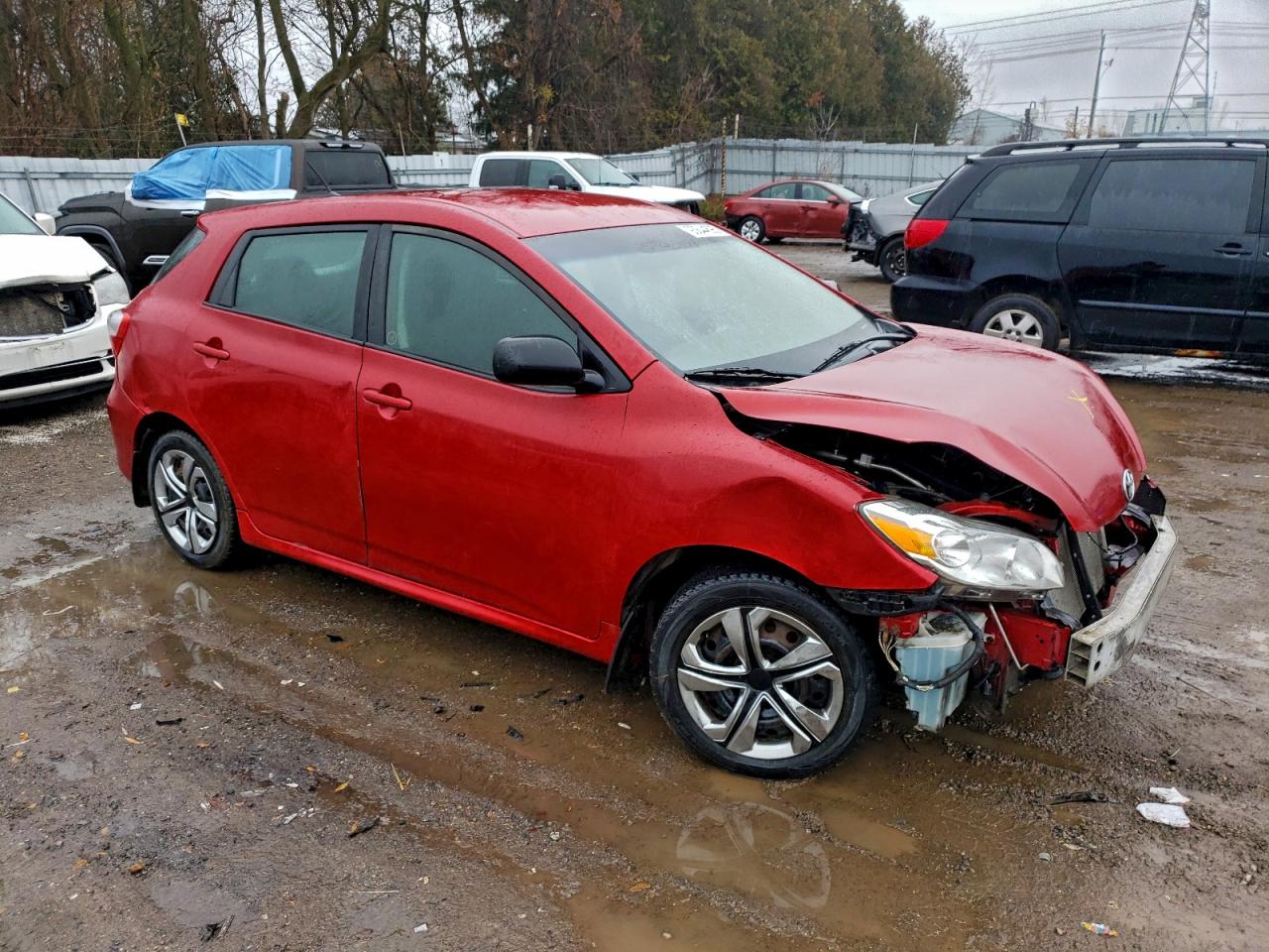 2014 Toyota Matrix Base Red vin: 2T1KU4EEXEC130938