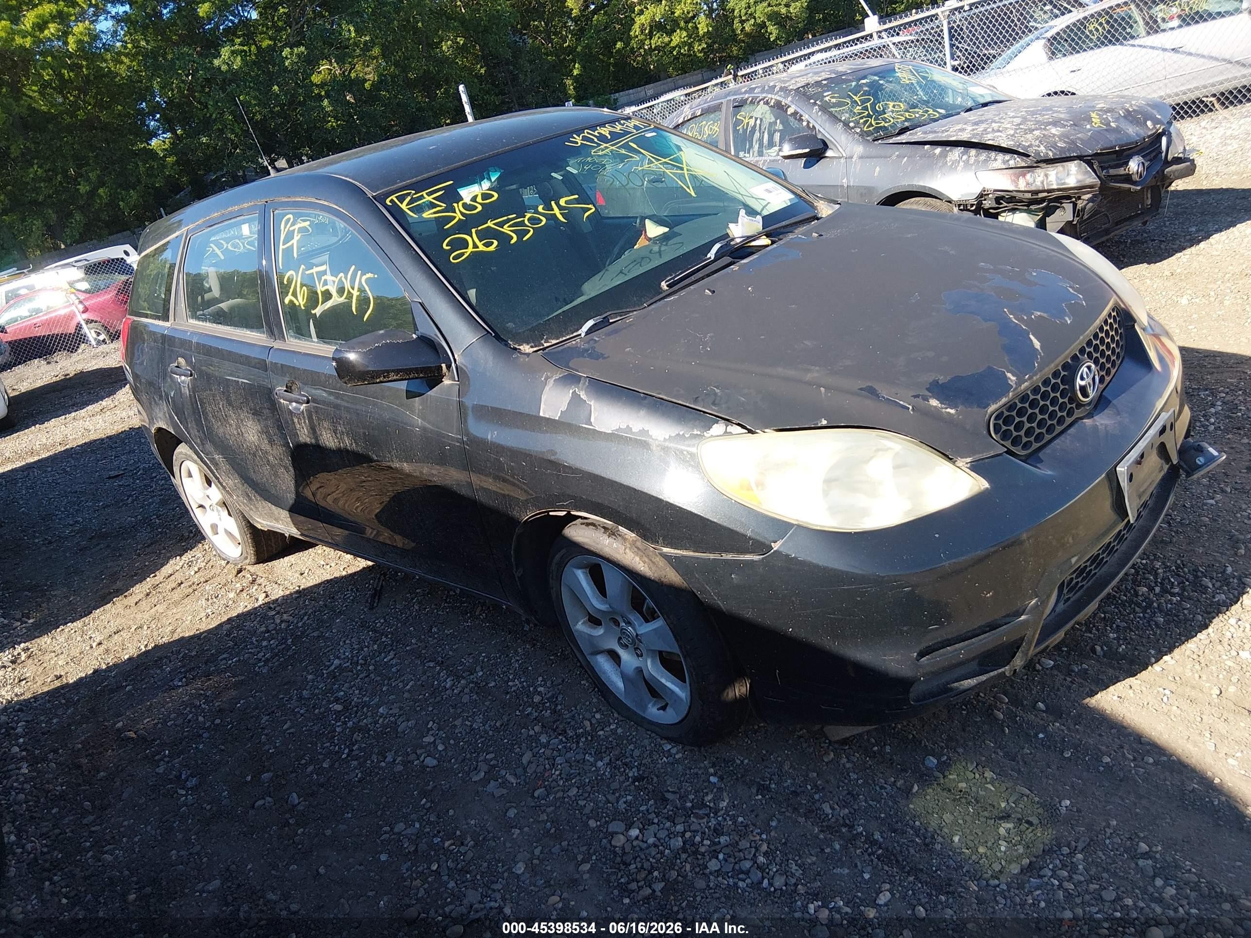 2003 Toyota Matrix Xrs Черный vin: 2T1KY32E03C084861