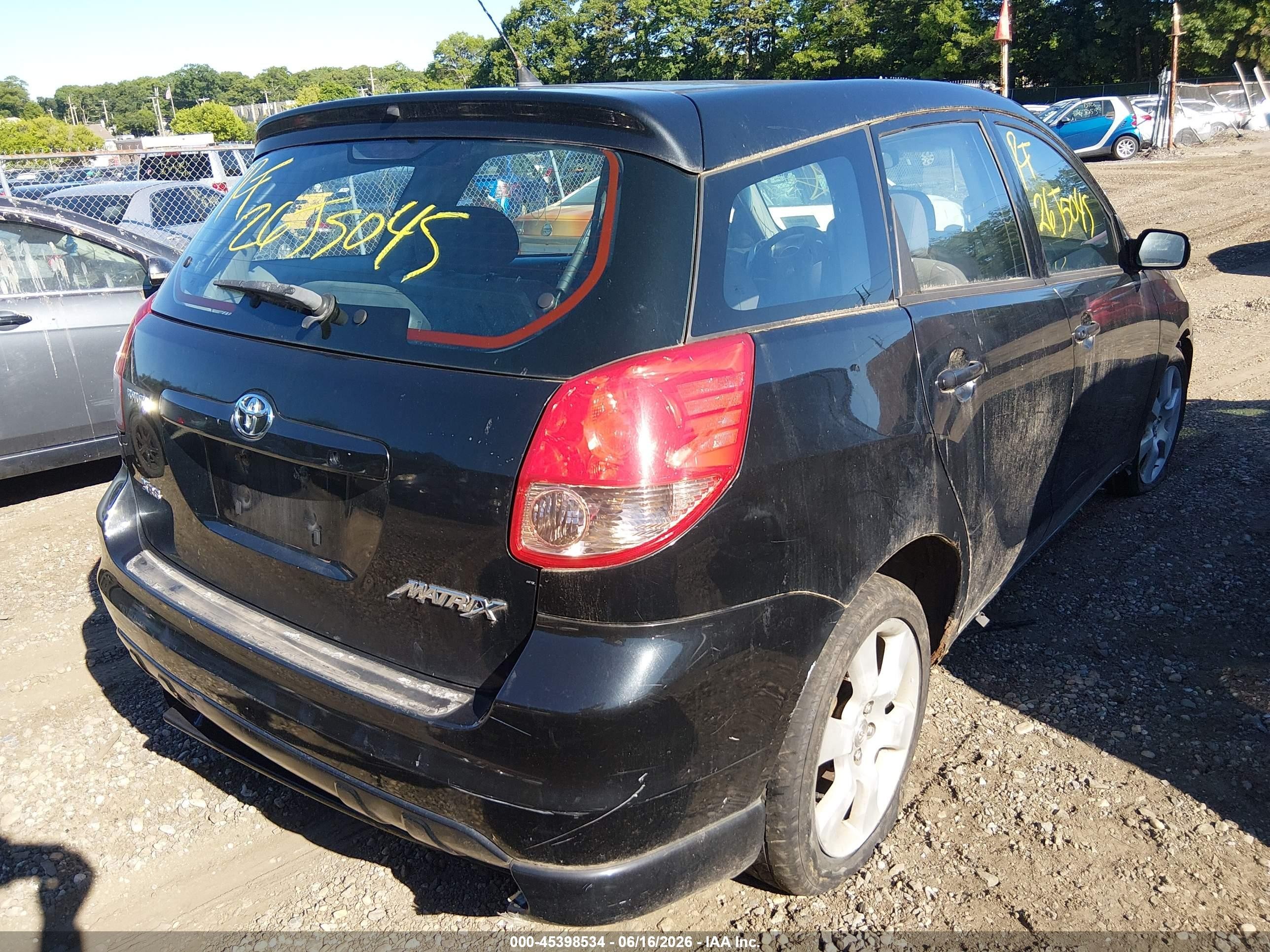 2003 Toyota Matrix Xrs Черный vin: 2T1KY32E03C084861