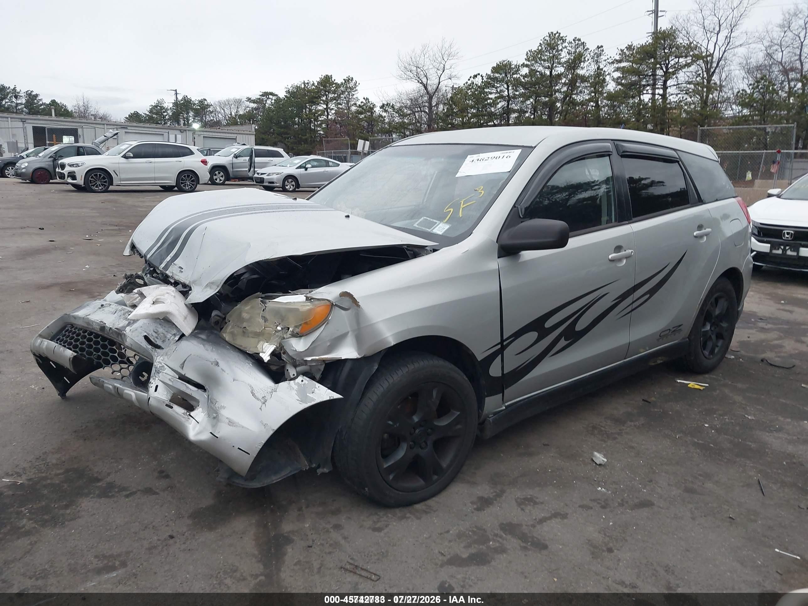 2003 Toyota Matrix Xrs Серебряный vin: 2T1KY32E13C155713