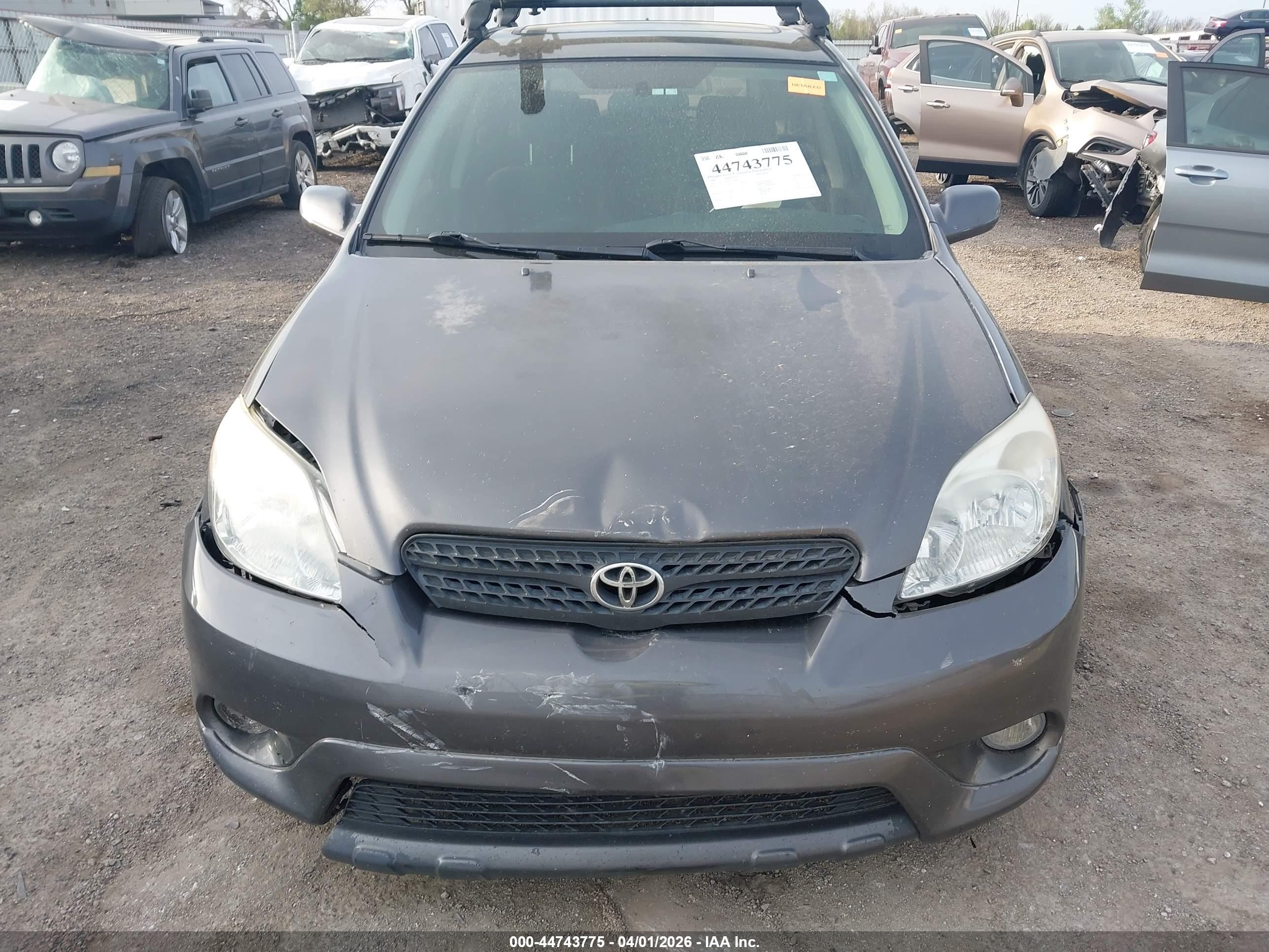 2006 Toyota Matrix Xrs Gray vin: 2T1KY32E26C550164
