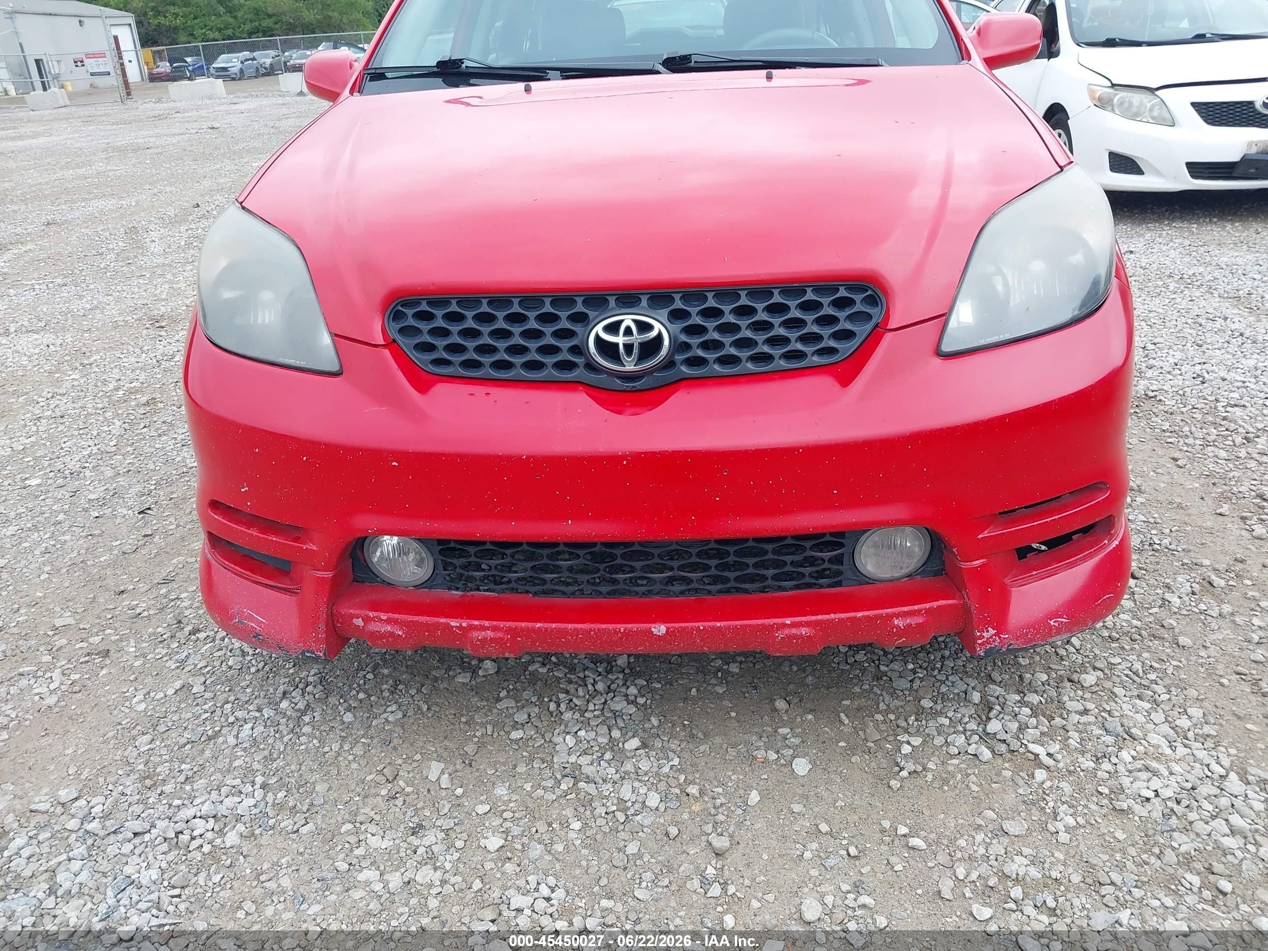 2003 Toyota Matrix Xrs Красный vin: 2T1KY32E93C150078