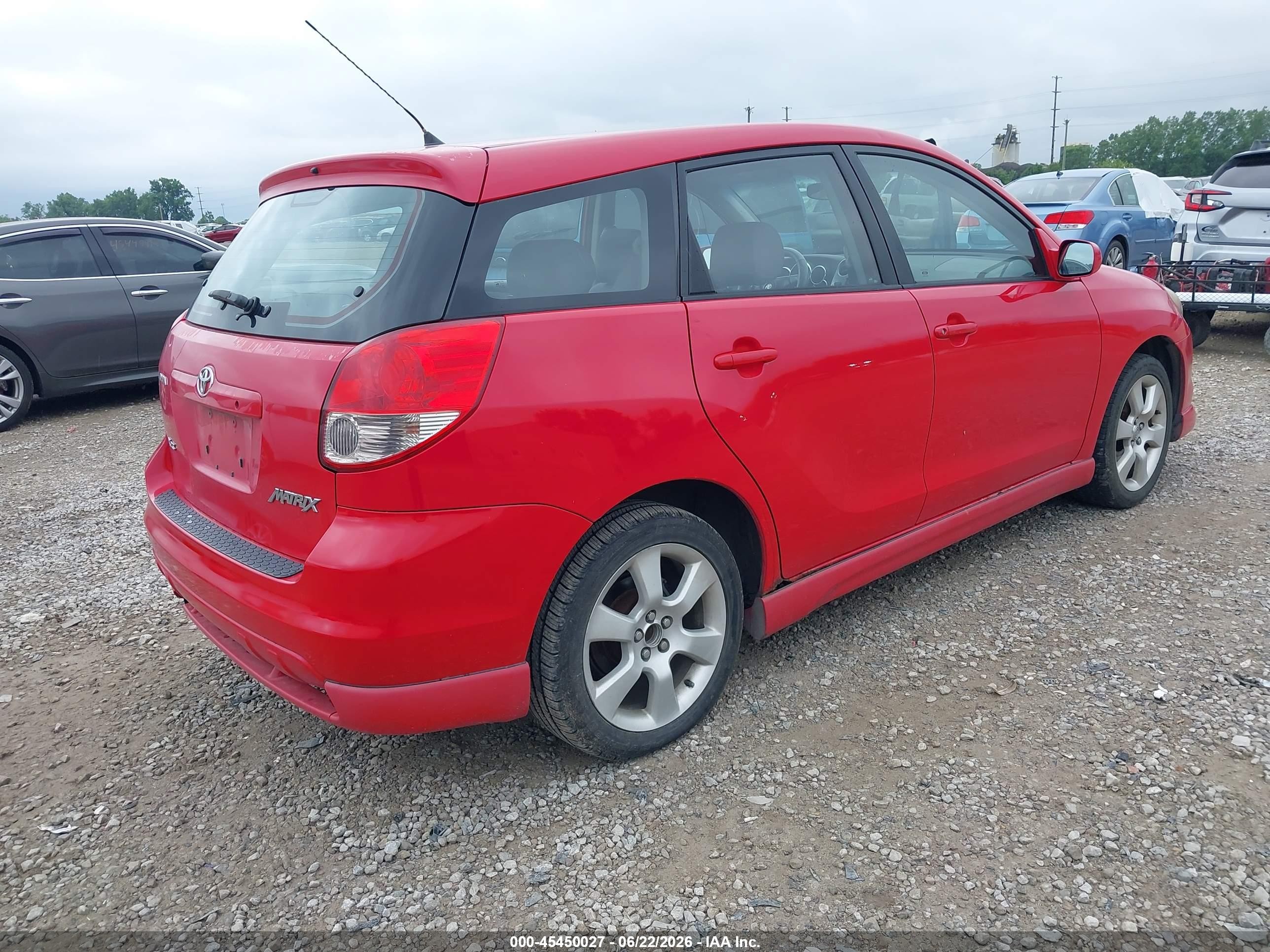 2003 Toyota Matrix Xrs Красный vin: 2T1KY32E93C150078