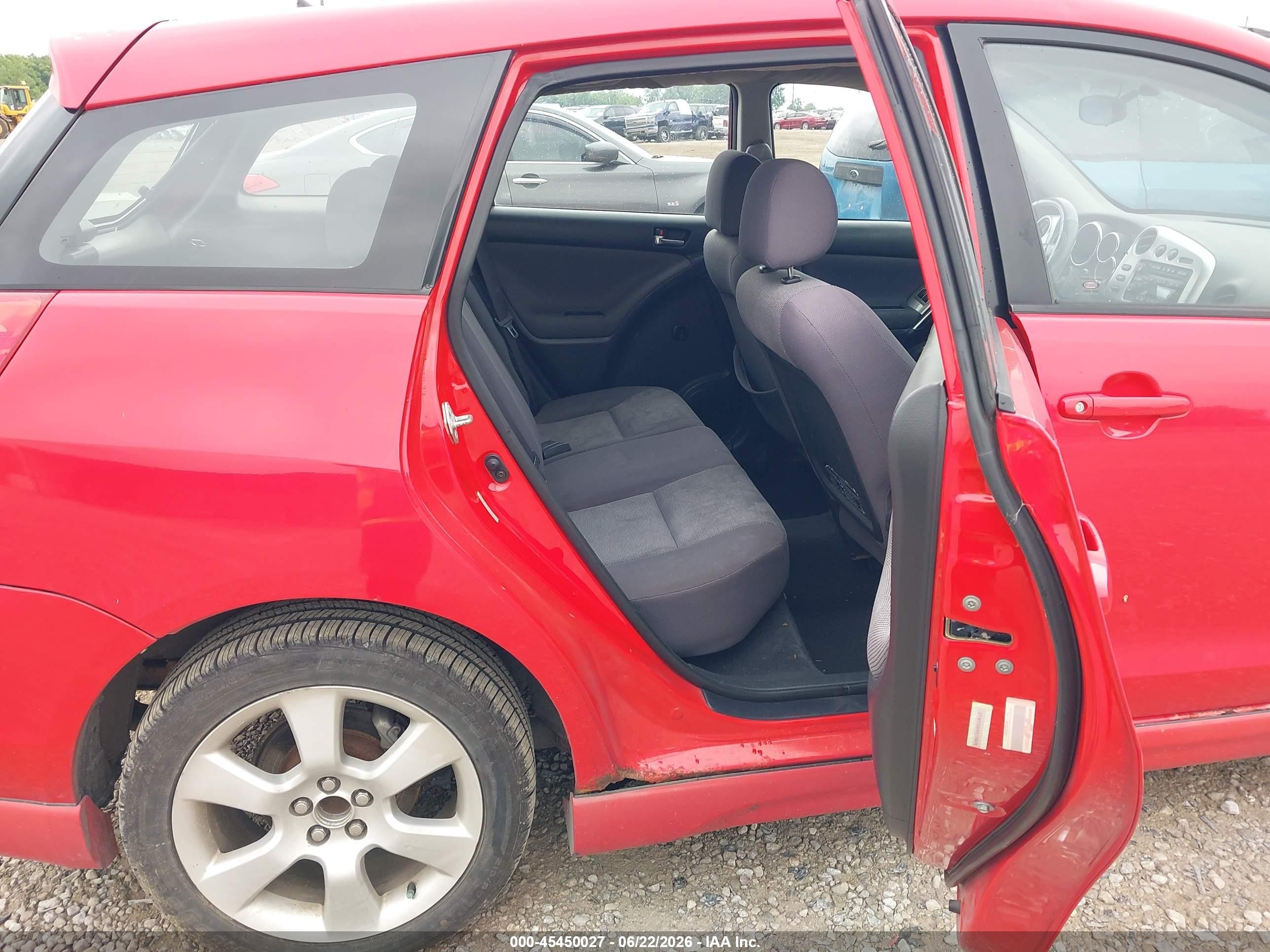 2003 Toyota Matrix Xrs Красный vin: 2T1KY32E93C150078