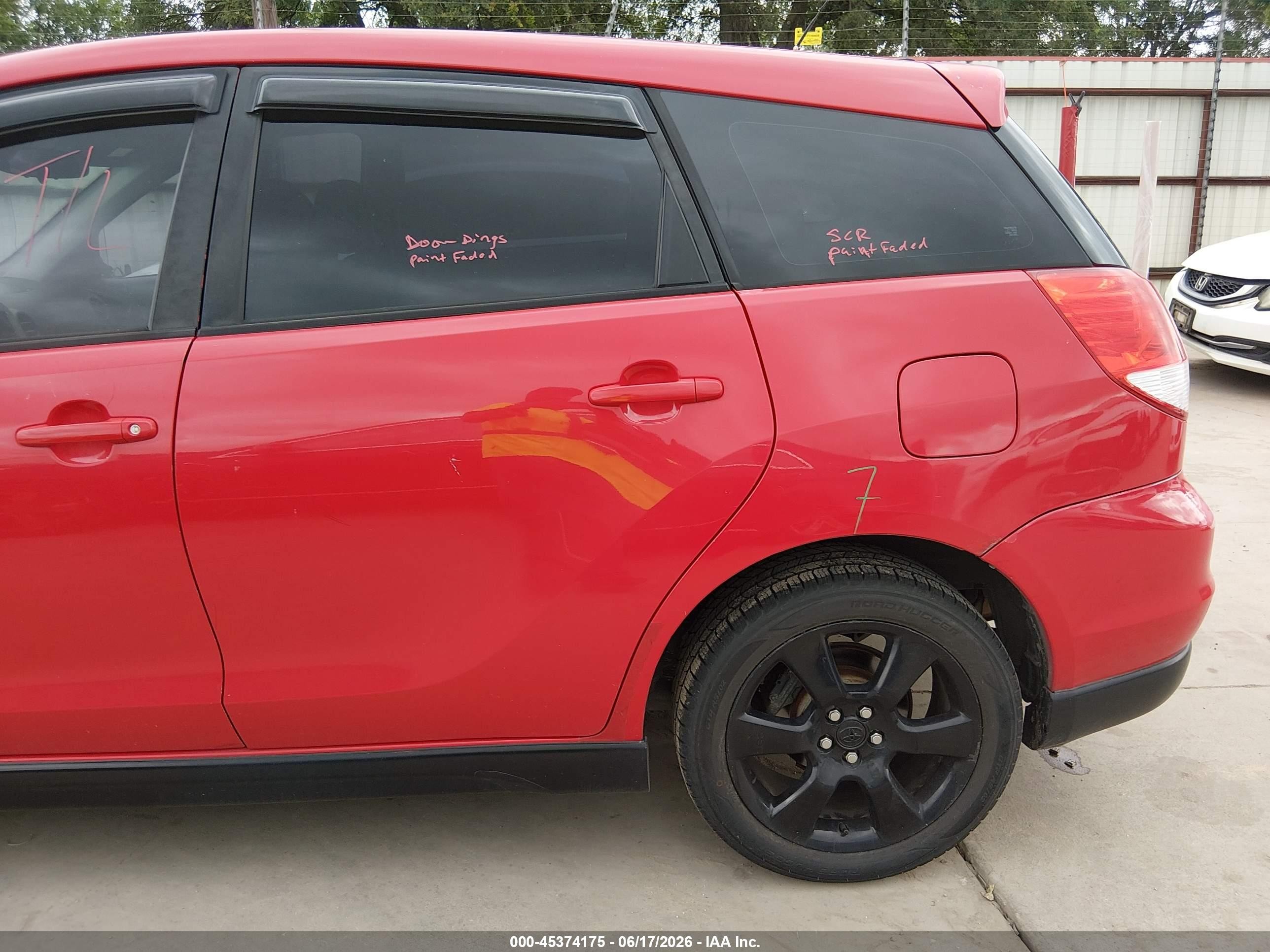 2003 Toyota Matrix Xrs Red vin: 2T1KY38E83C144845
