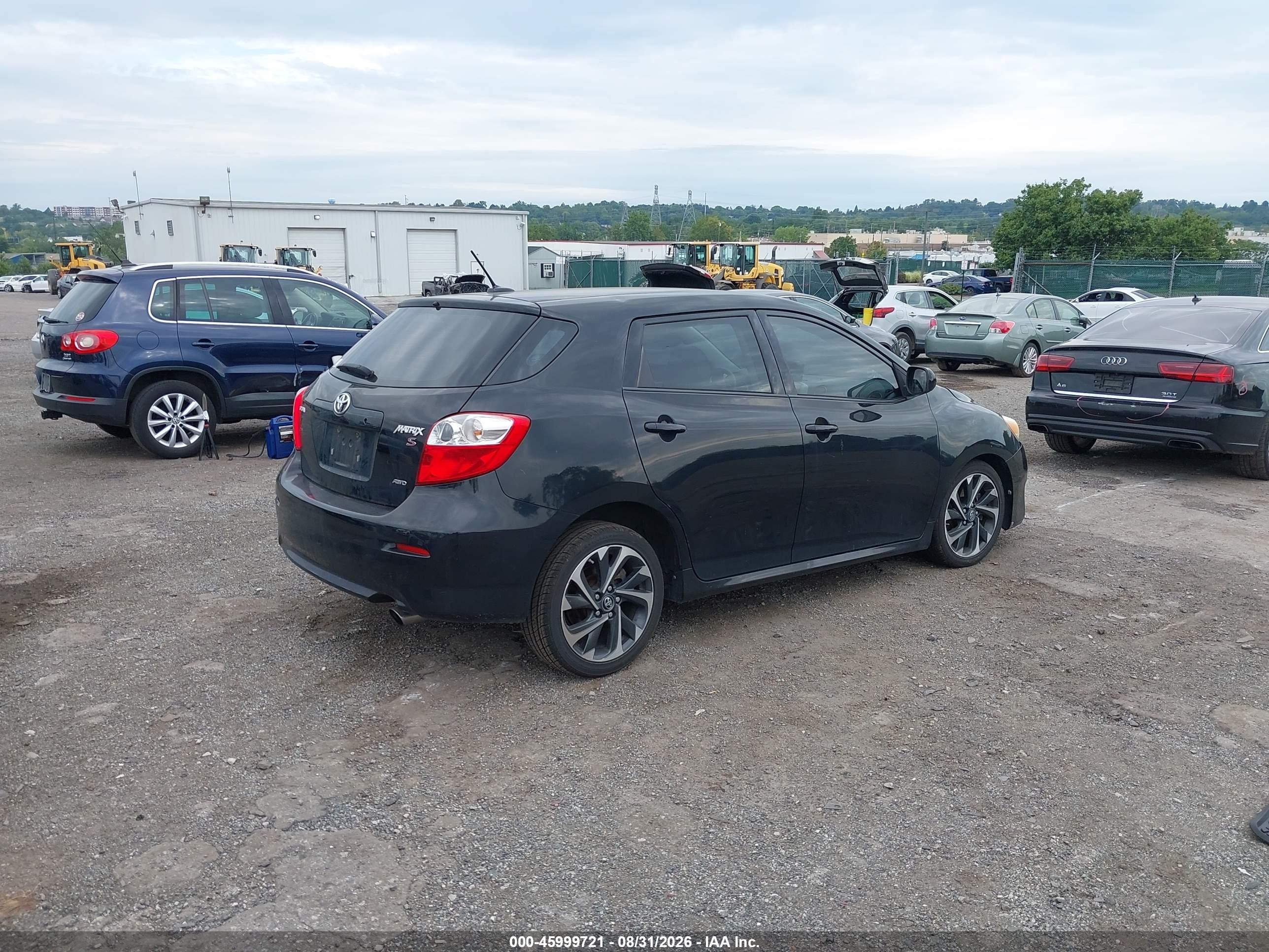 2009 Toyota Matrix S Черный vin: 2T1LE40E09C006708