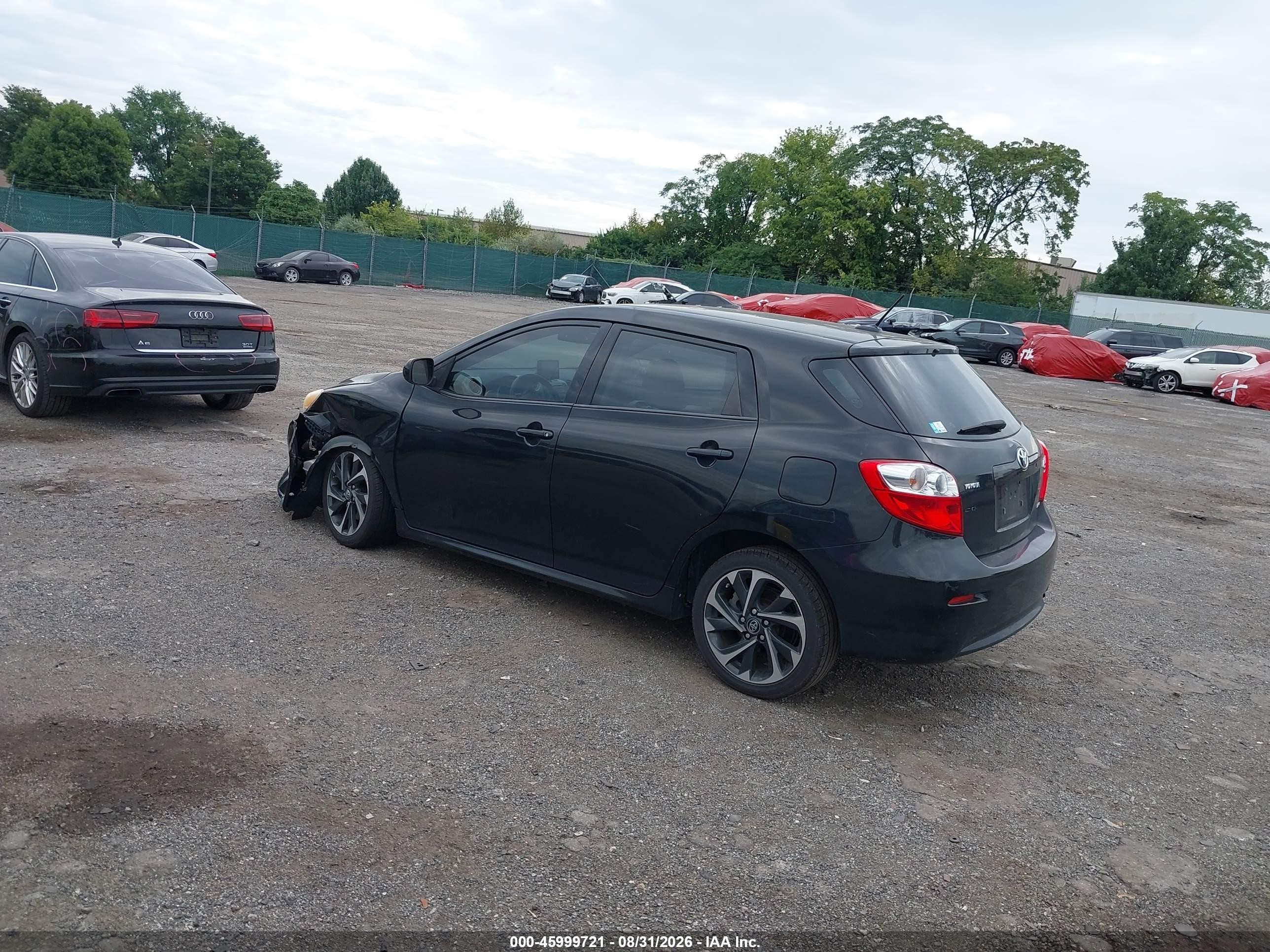 2009 Toyota Matrix S Черный vin: 2T1LE40E09C006708