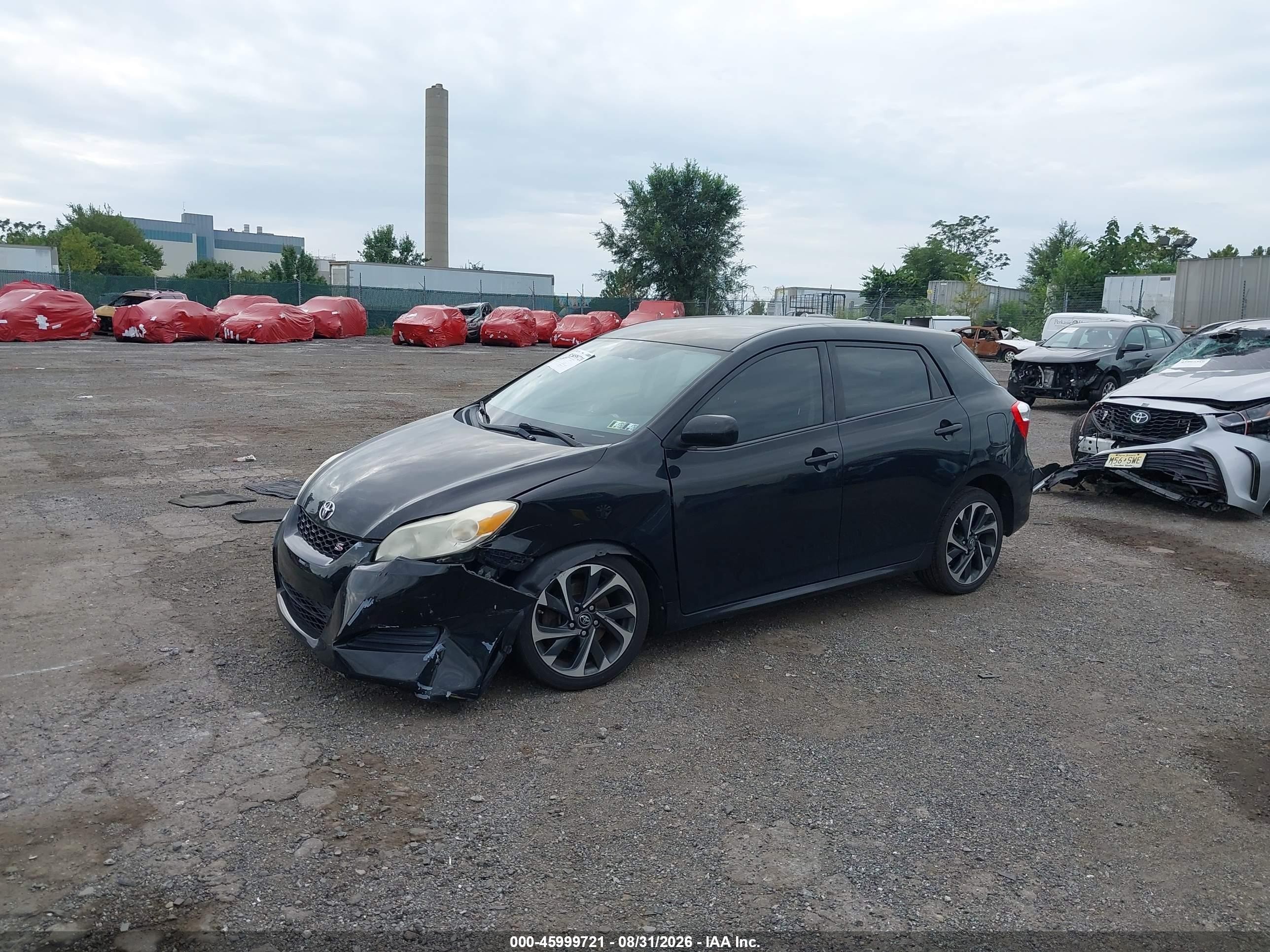 2009 Toyota Matrix S Черный vin: 2T1LE40E09C006708