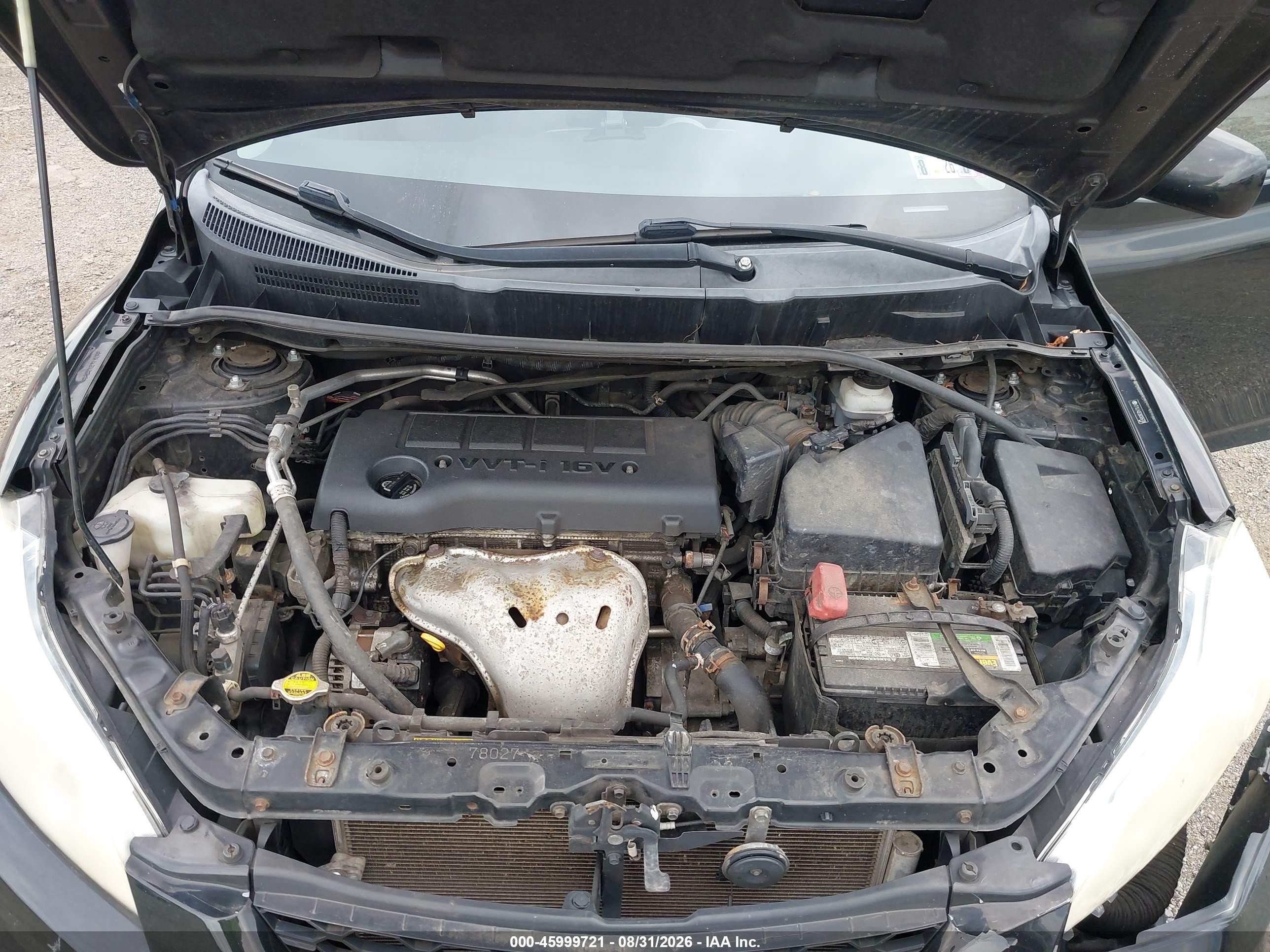 2009 Toyota Matrix S Черный vin: 2T1LE40E09C006708