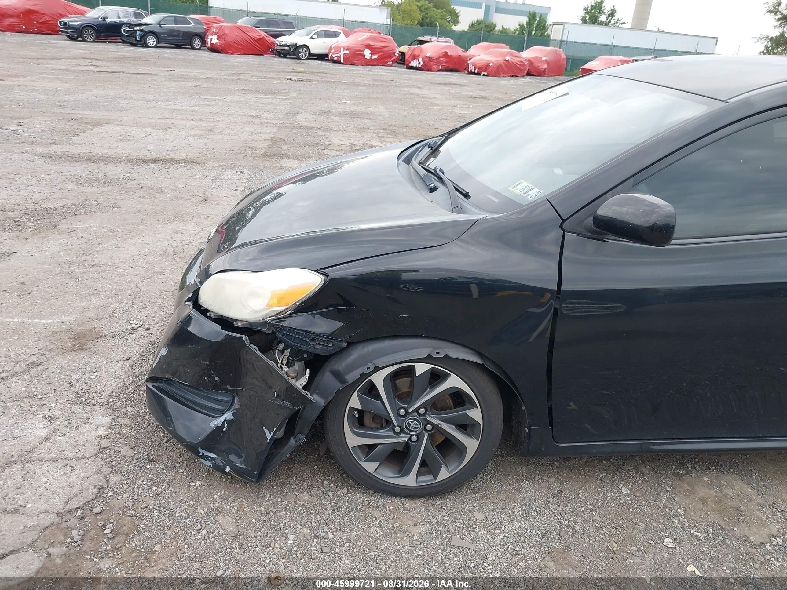 2009 Toyota Matrix S Черный vin: 2T1LE40E09C006708