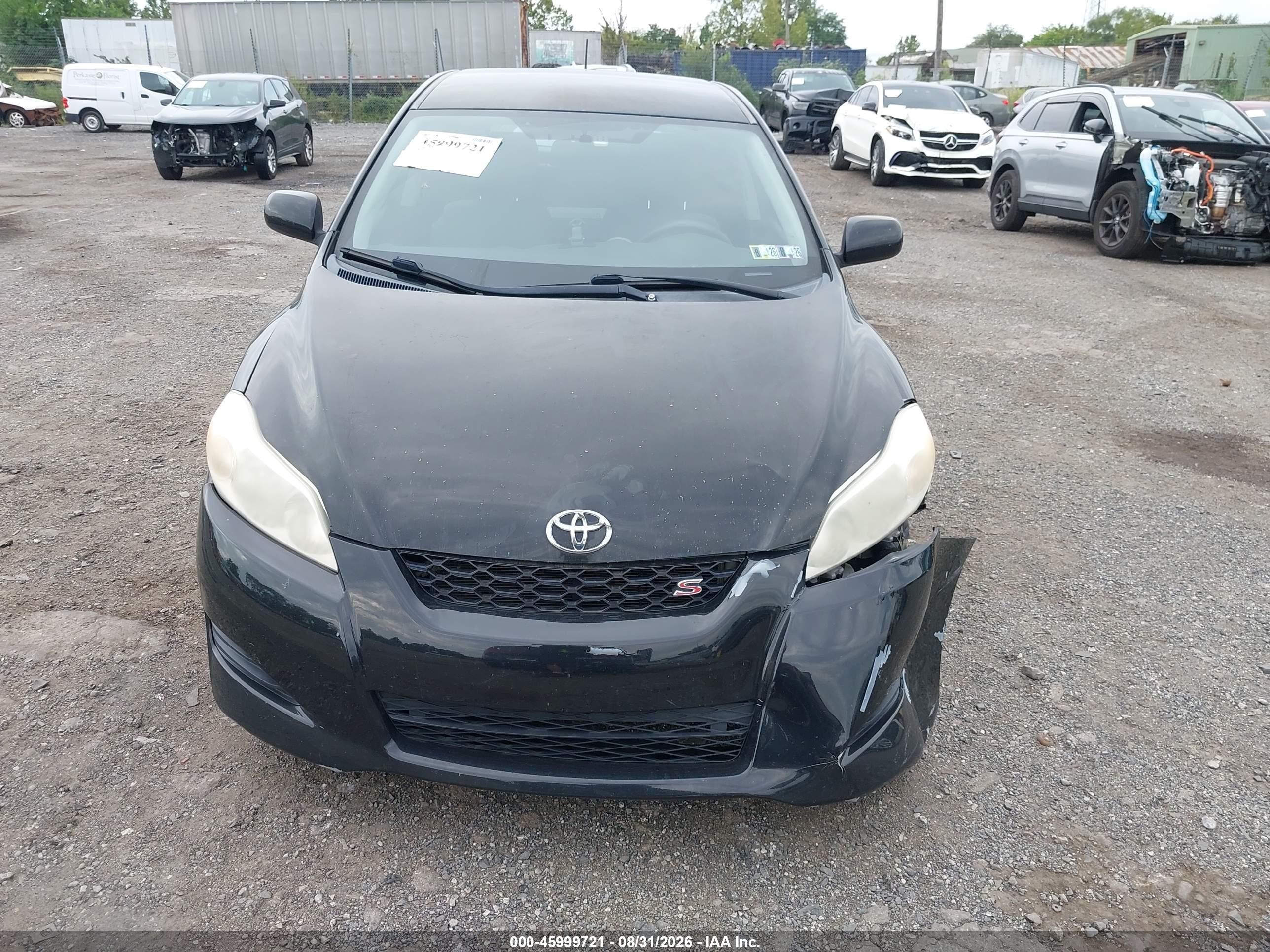 2009 Toyota Matrix S Черный vin: 2T1LE40E09C006708