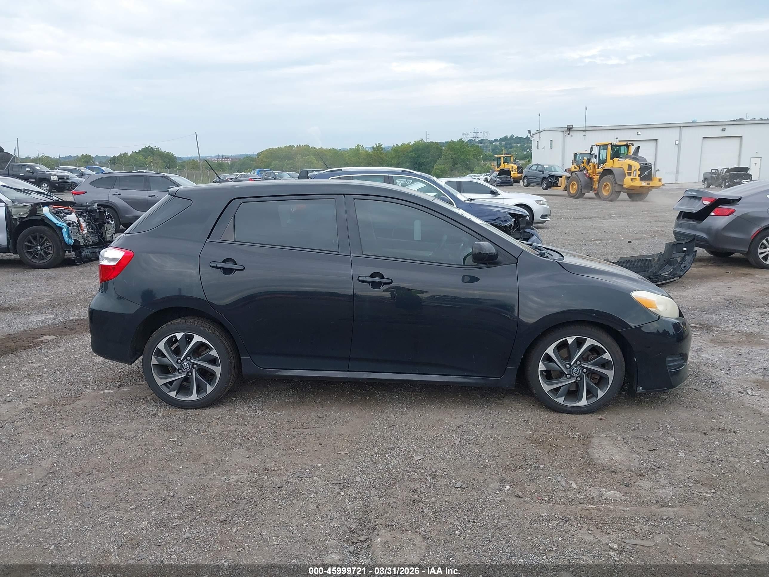 2009 Toyota Matrix S Черный vin: 2T1LE40E09C006708
