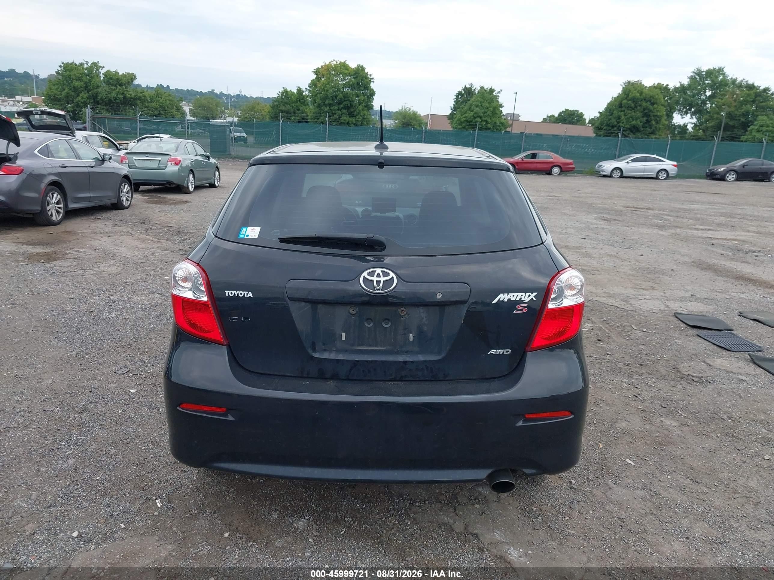 2009 Toyota Matrix S Черный vin: 2T1LE40E09C006708
