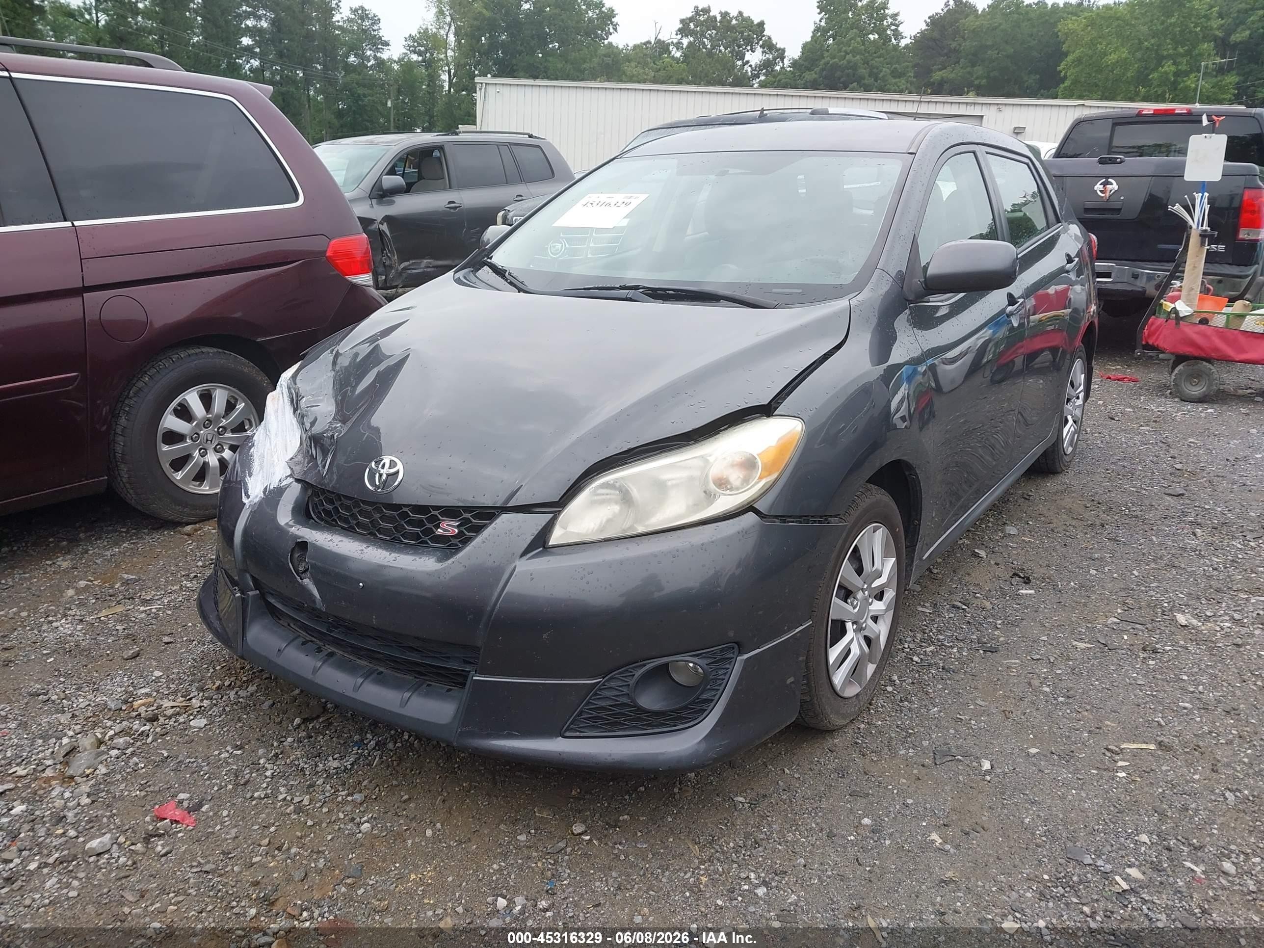 2009 Toyota Matrix S Gray vin: 2T1LE40E09C006787