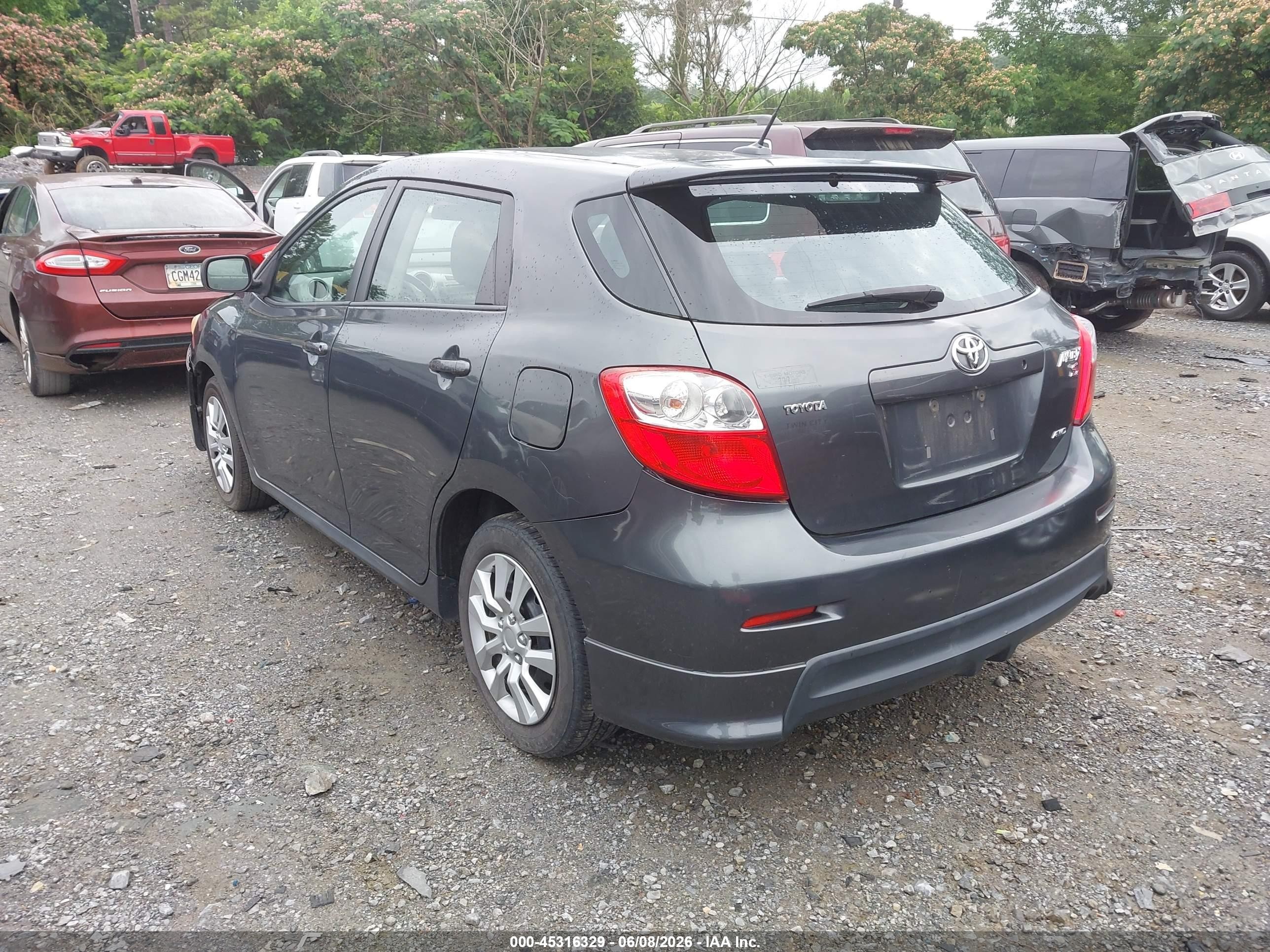 2009 Toyota Matrix S Gray vin: 2T1LE40E09C006787