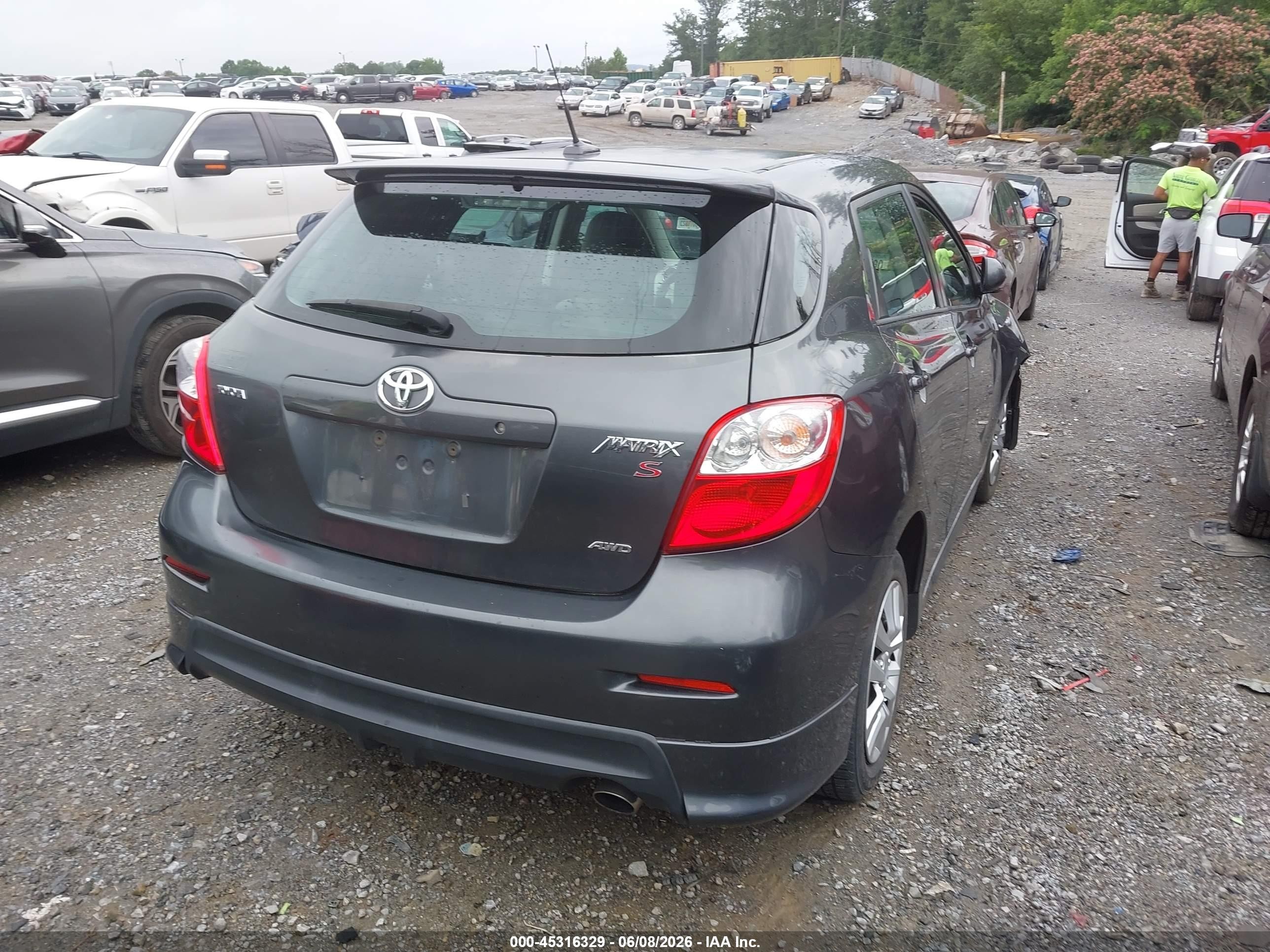 2009 Toyota Matrix S Gray vin: 2T1LE40E09C006787