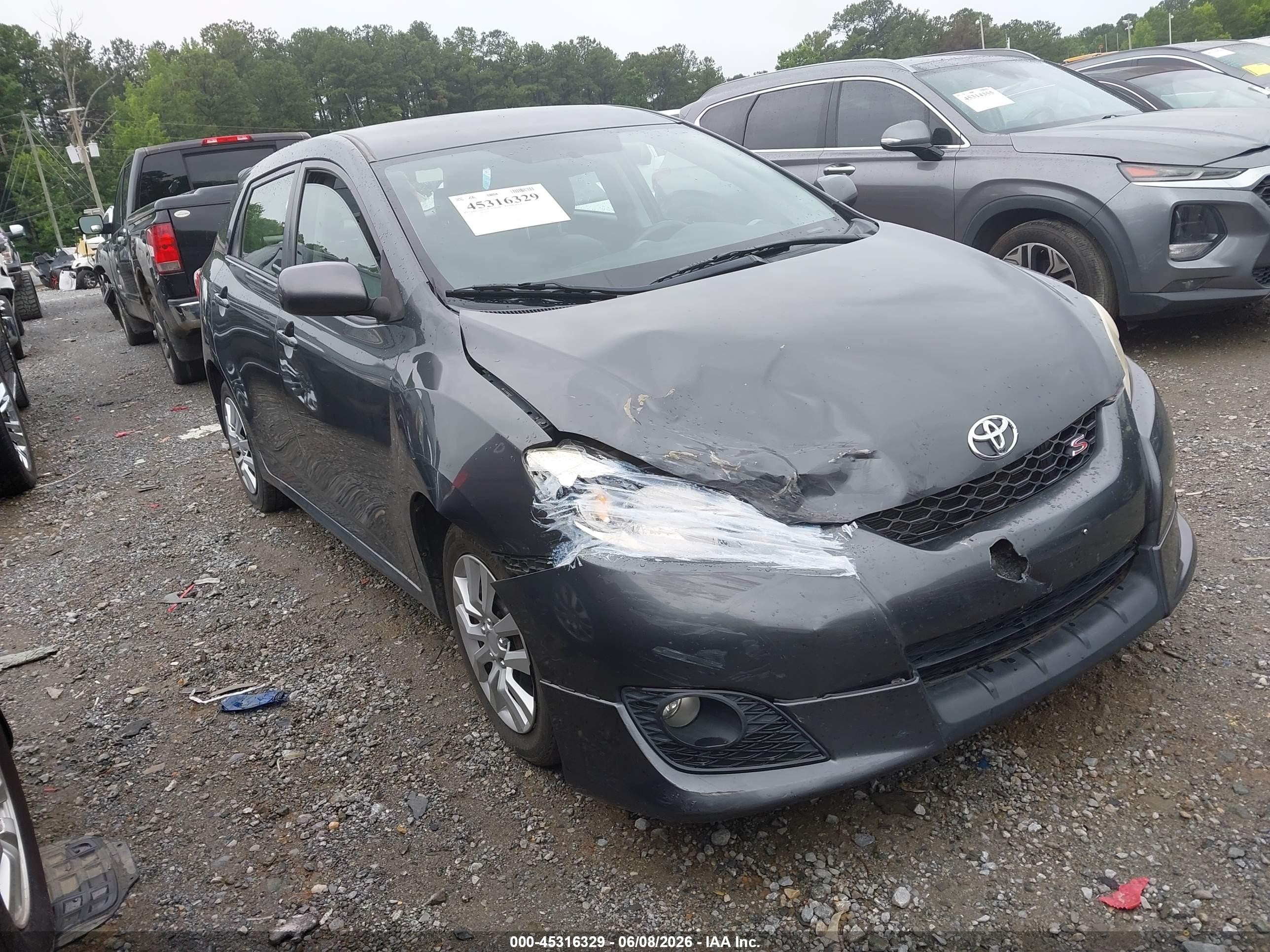 2009 Toyota Matrix S Gray vin: 2T1LE40E09C006787