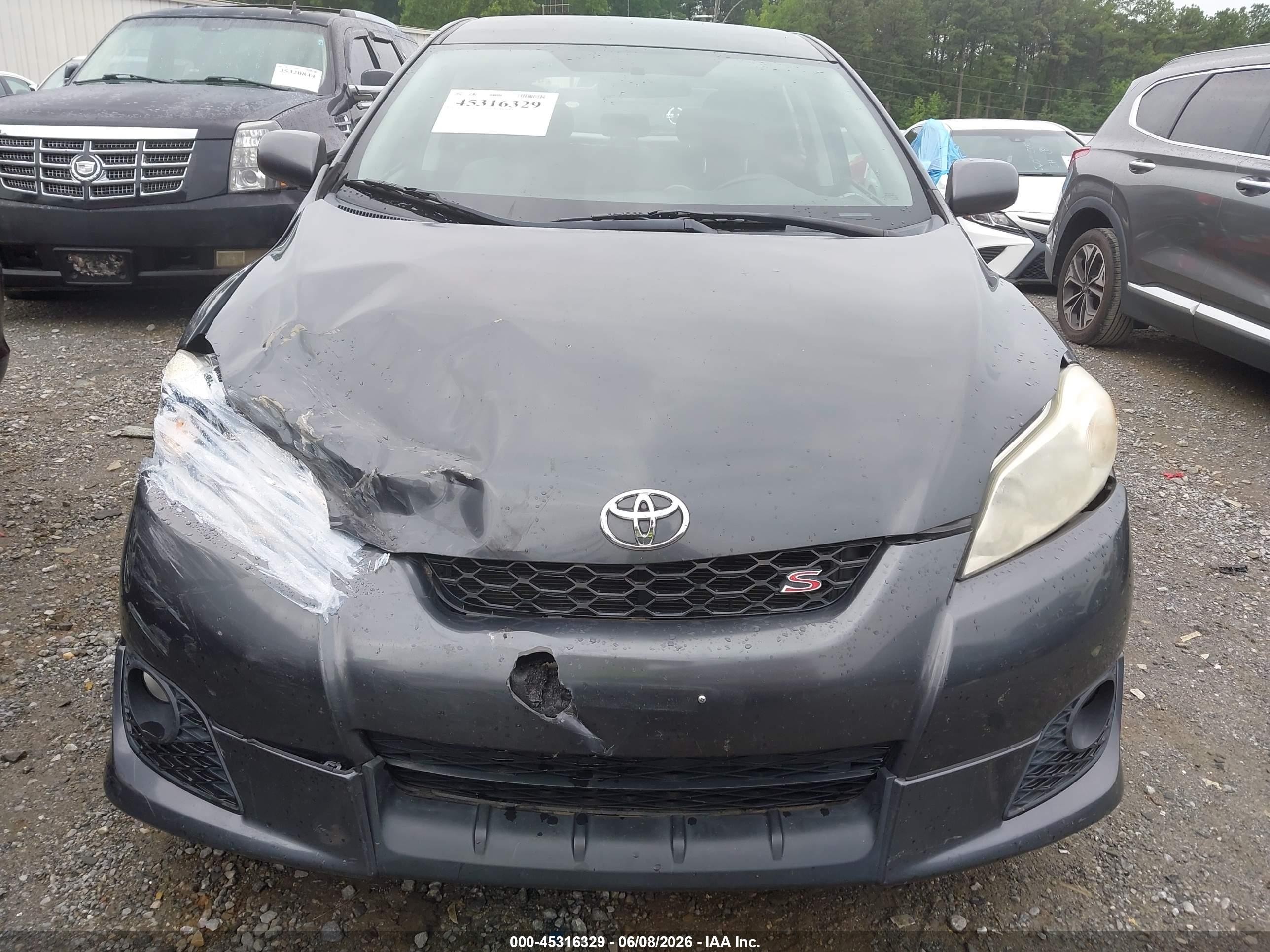 2009 Toyota Matrix S Gray vin: 2T1LE40E09C006787