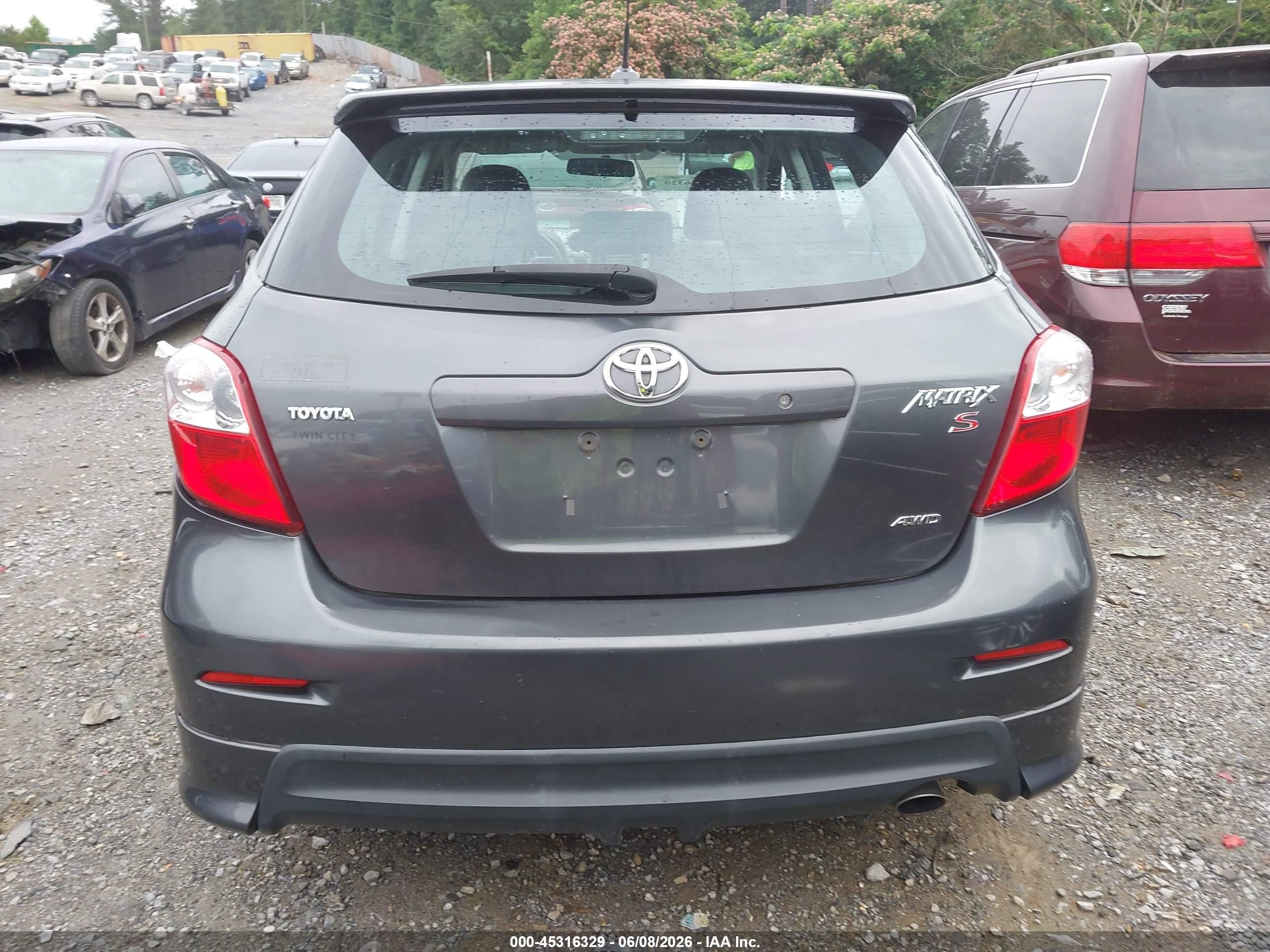 2009 Toyota Matrix S Gray vin: 2T1LE40E09C006787