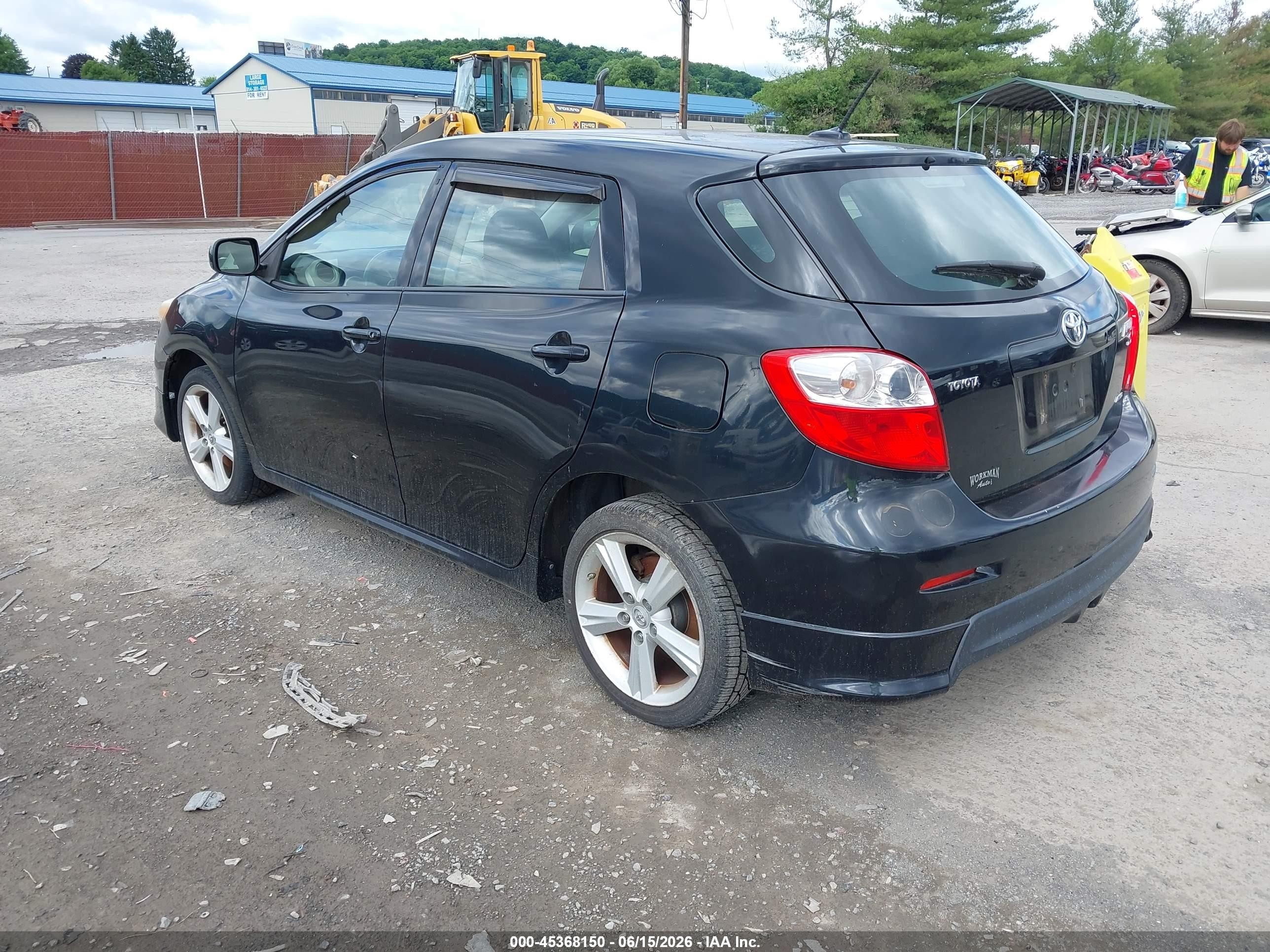 2009 Toyota Matrix S Black vin: 2T1LE40E09C010662