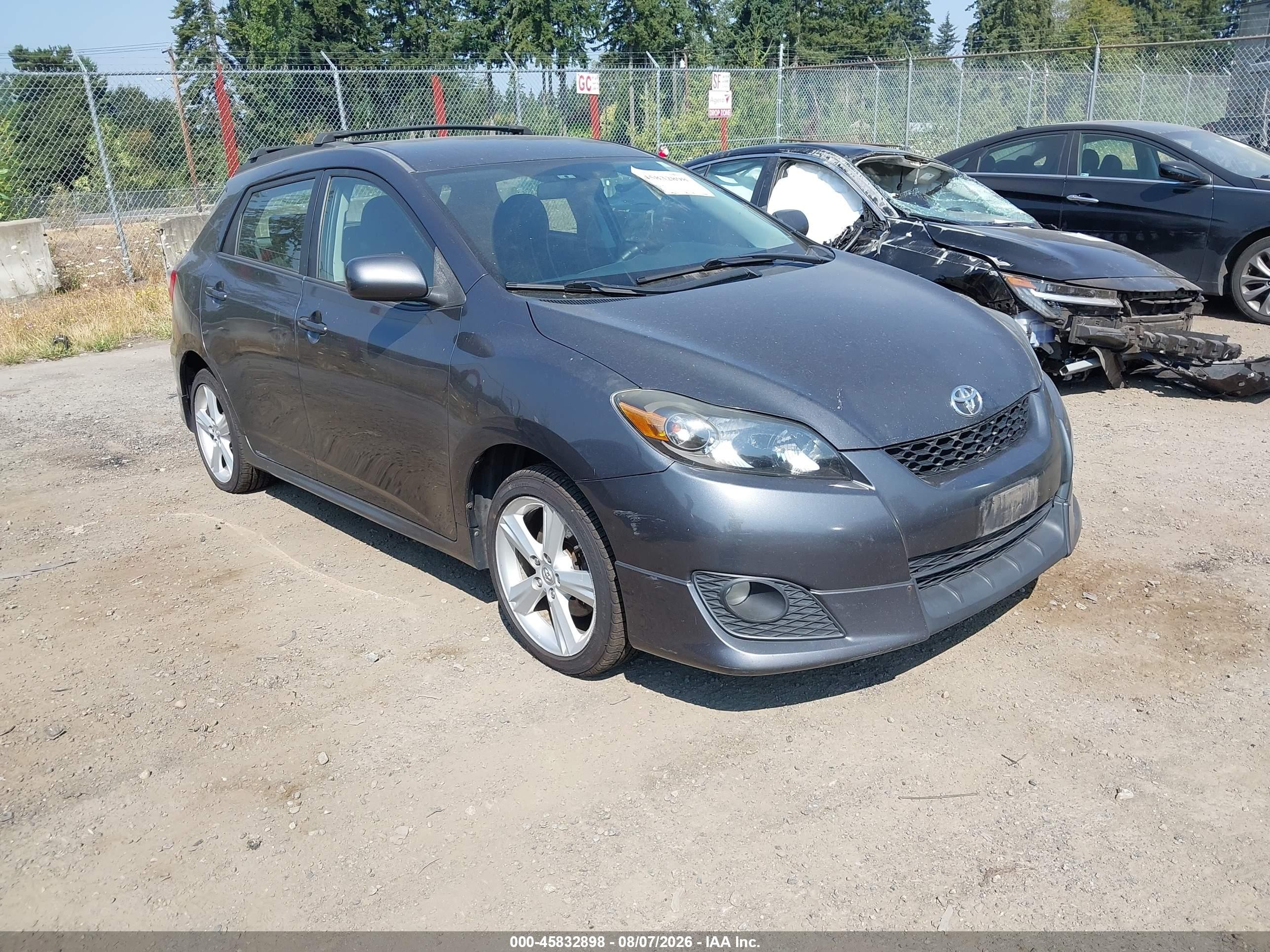 2009 Toyota Matrix S Gray vin: 2T1LE40E19C006751