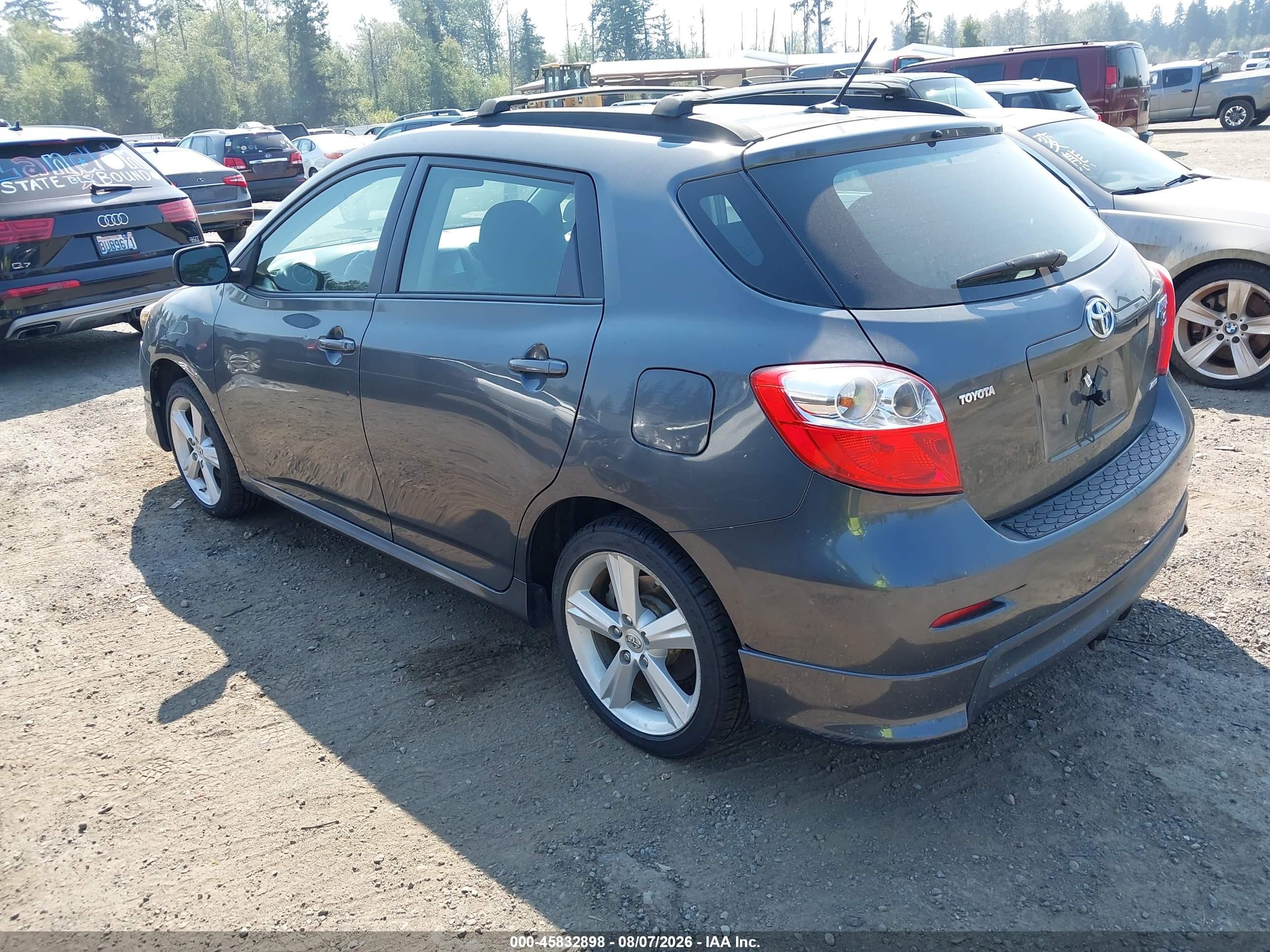 2009 Toyota Matrix S Gray vin: 2T1LE40E19C006751
