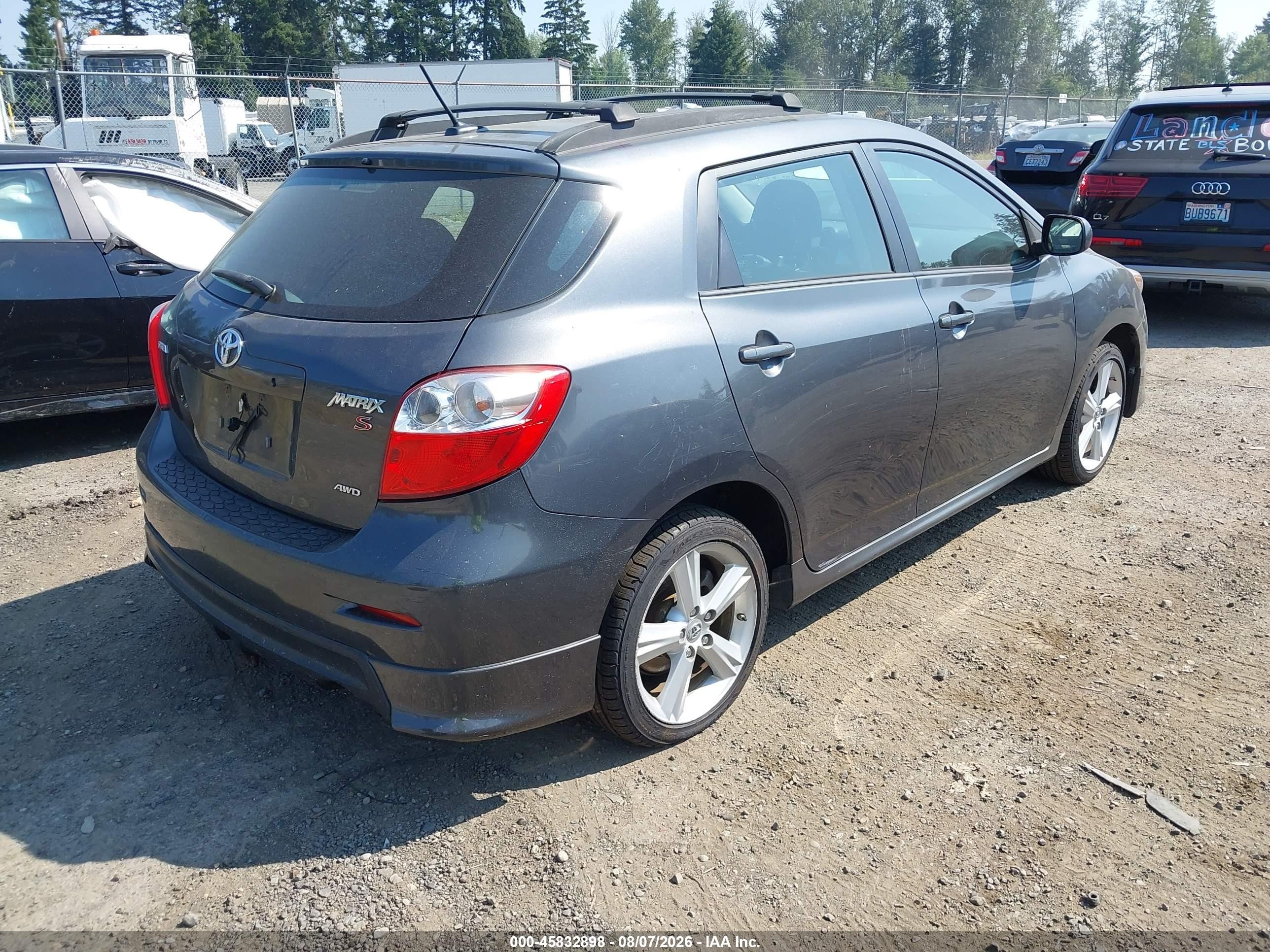 2009 Toyota Matrix S Gray vin: 2T1LE40E19C006751