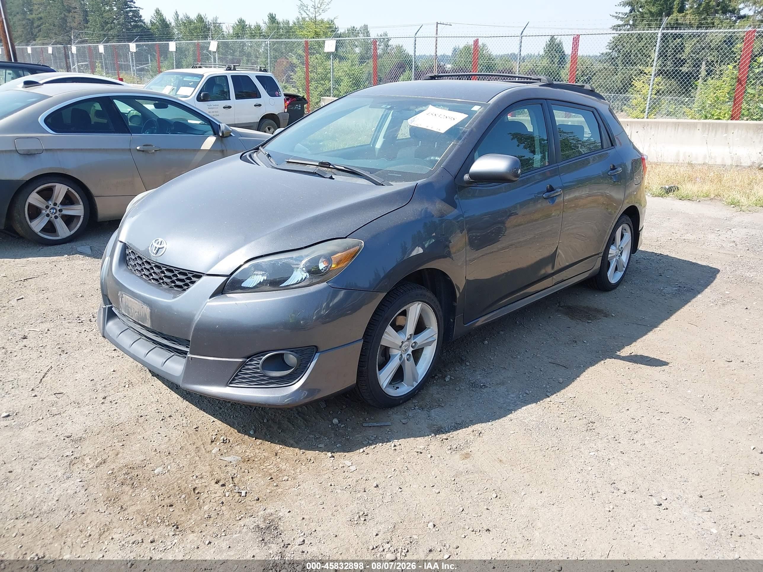 2009 Toyota Matrix S Gray vin: 2T1LE40E19C006751