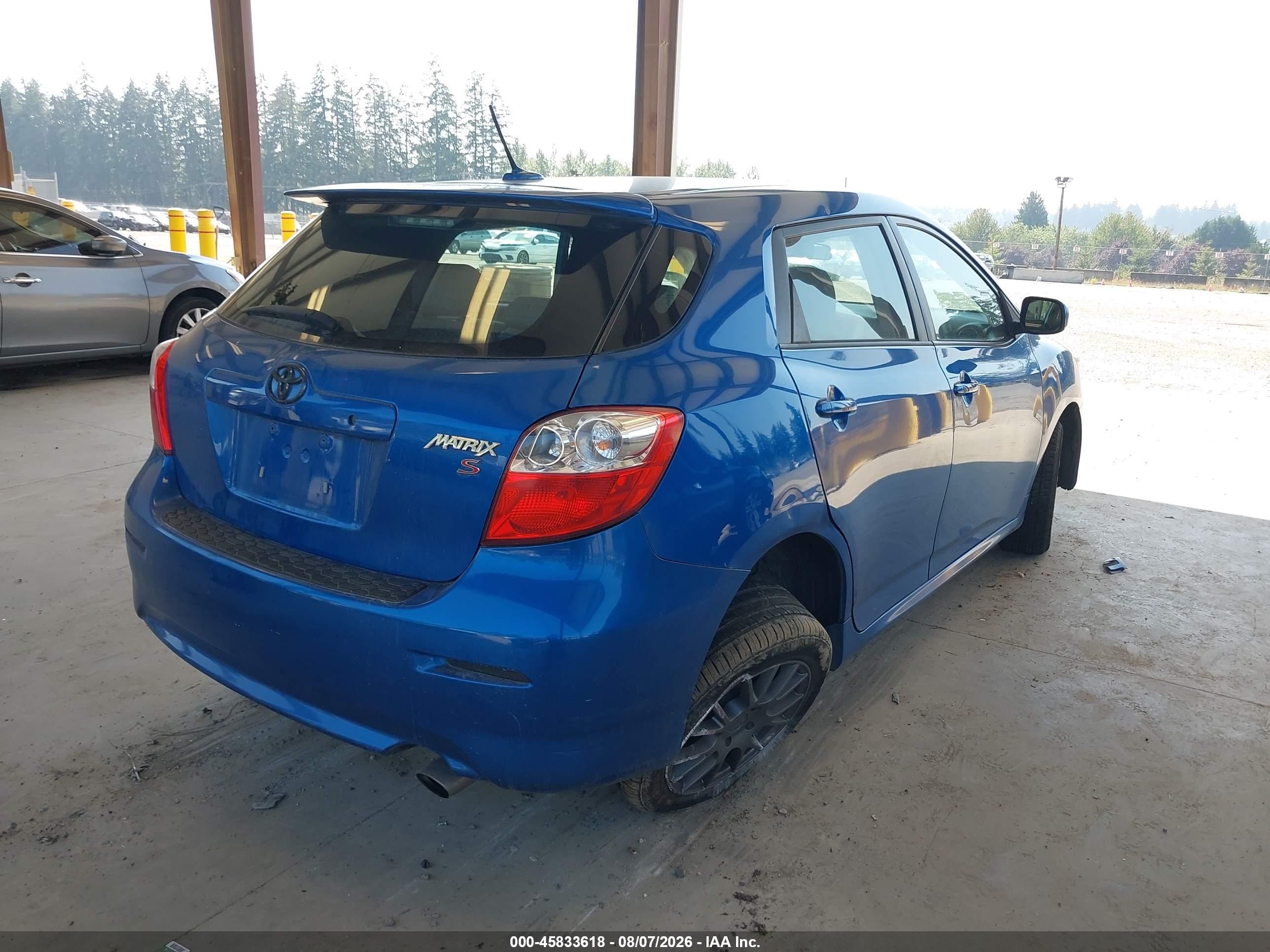 2009 Toyota Matrix S Blue vin: 2T1LE40E19C009150