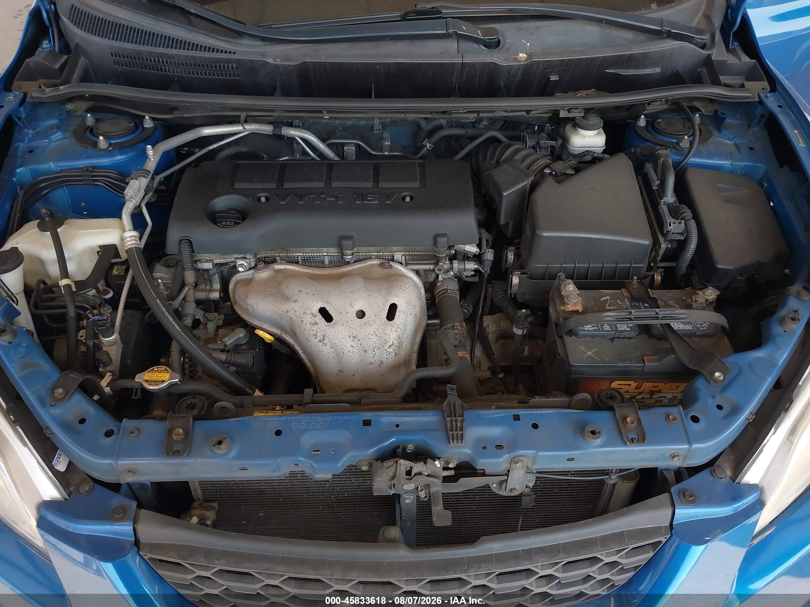 2009 Toyota Matrix S Blue vin: 2T1LE40E19C009150