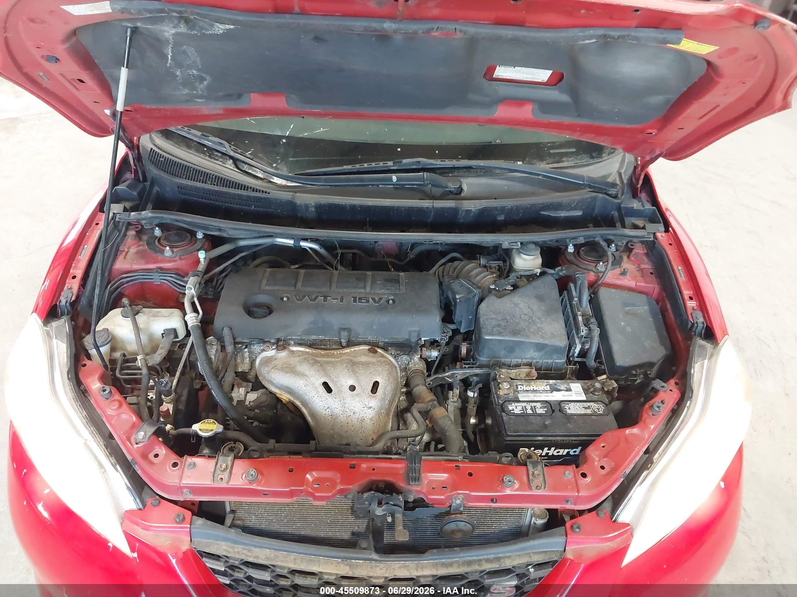2009 Toyota Matrix S Red vin: 2T1LE40E39C001972