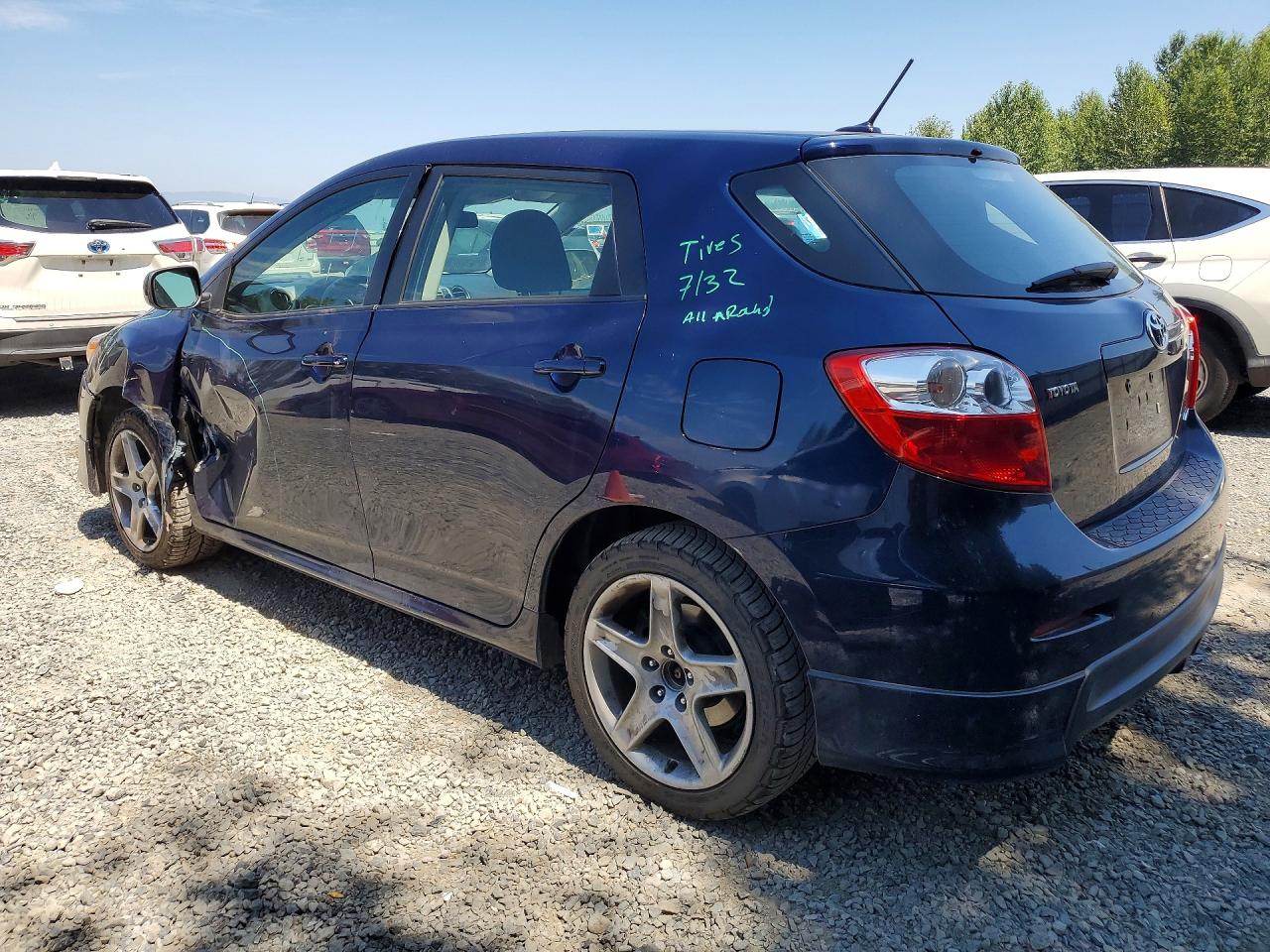 2009 Toyota Corolla Matrix S Синий vin: 2T1LE40E49C002967