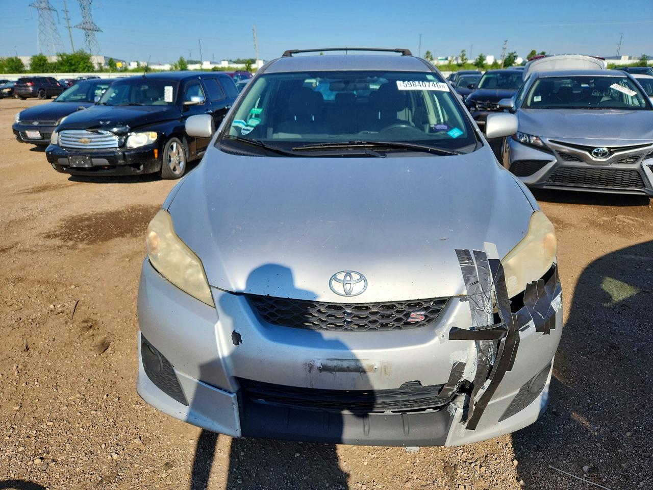 2009 Toyota Corolla Matrix S Silver vin: 2T1LE40E49C007487