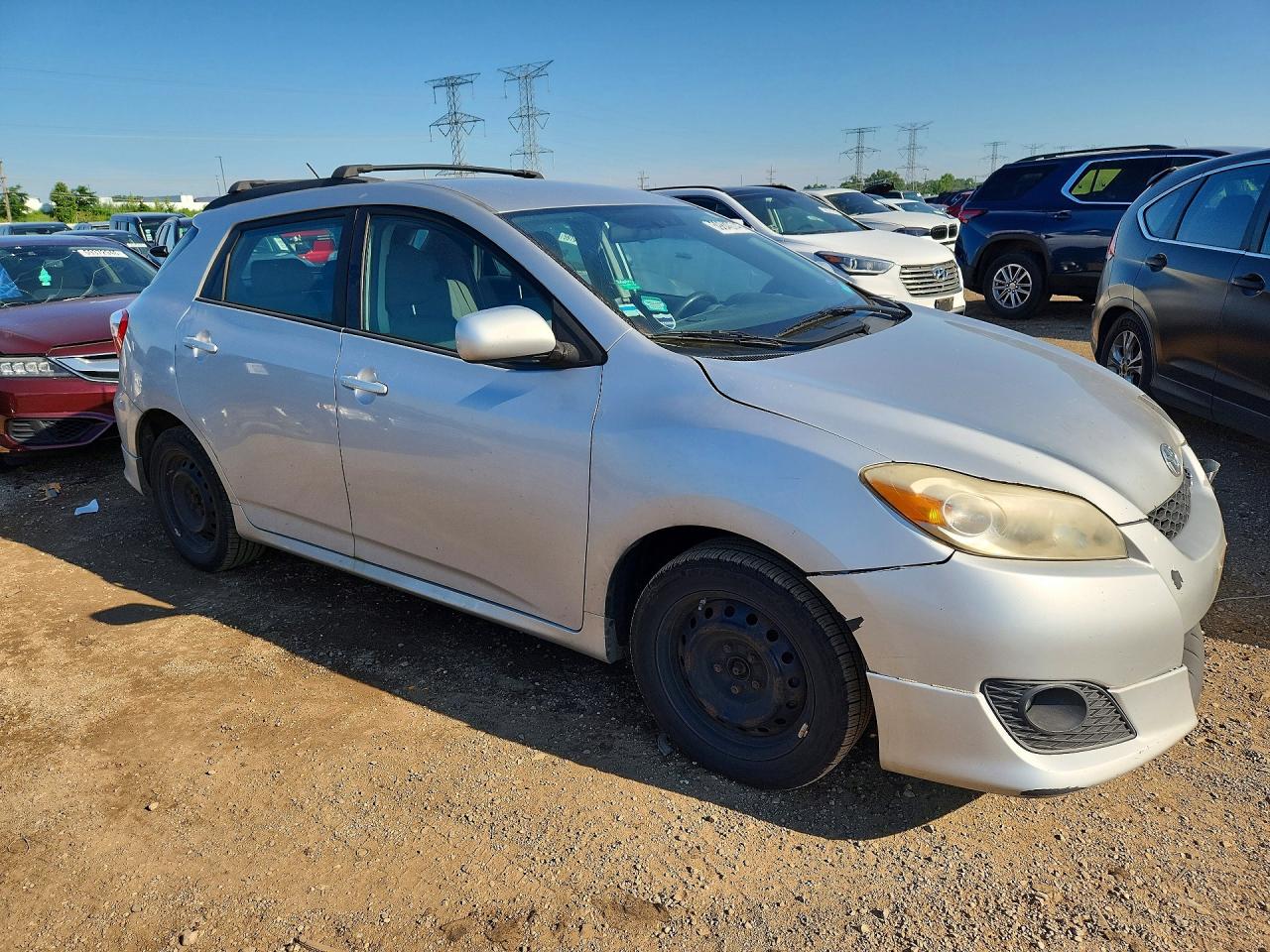 2009 Toyota Corolla Matrix S Silver vin: 2T1LE40E49C007487