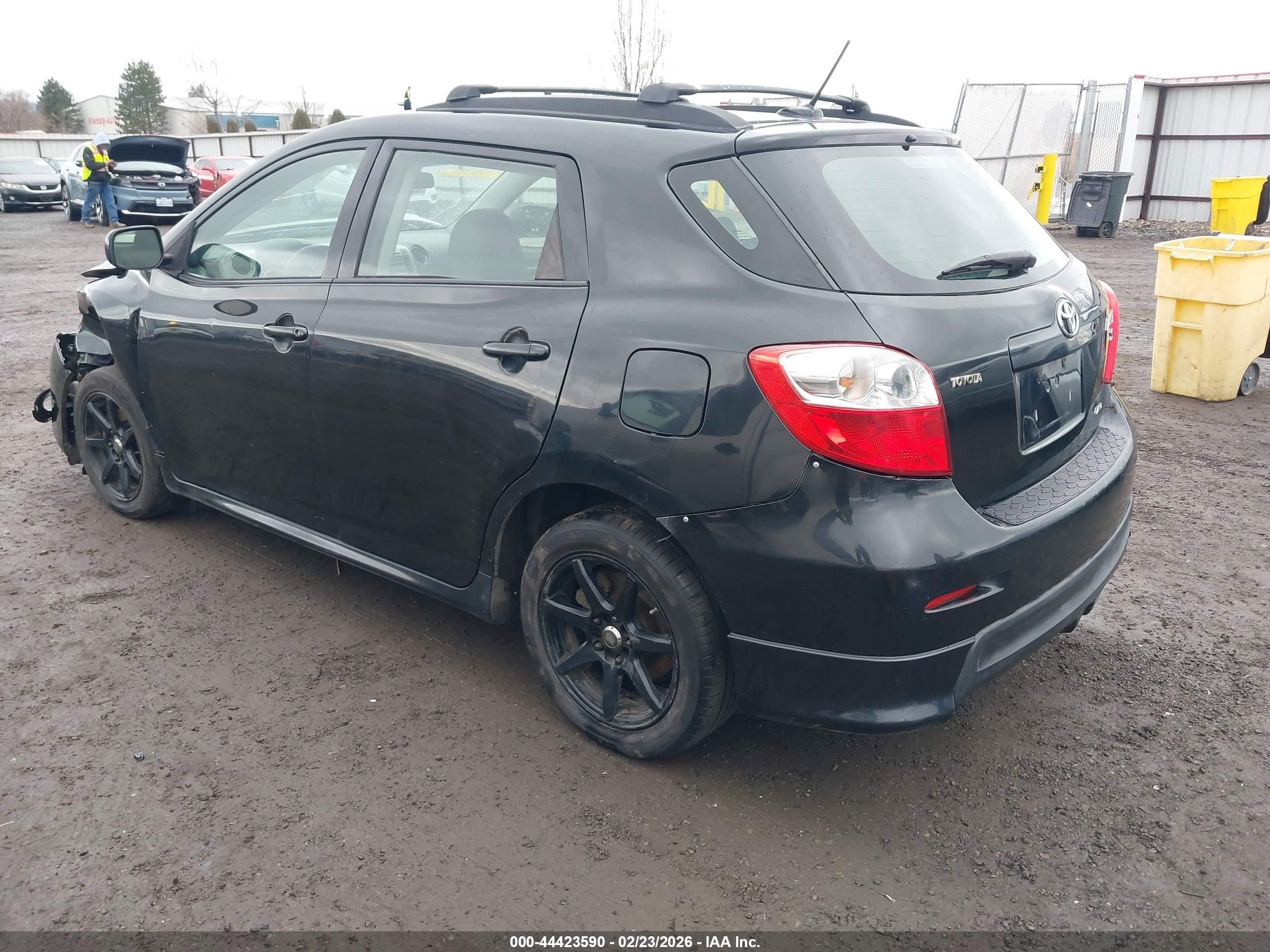2009 Toyota Matrix S Black vin: 2T1LE40E79C007841