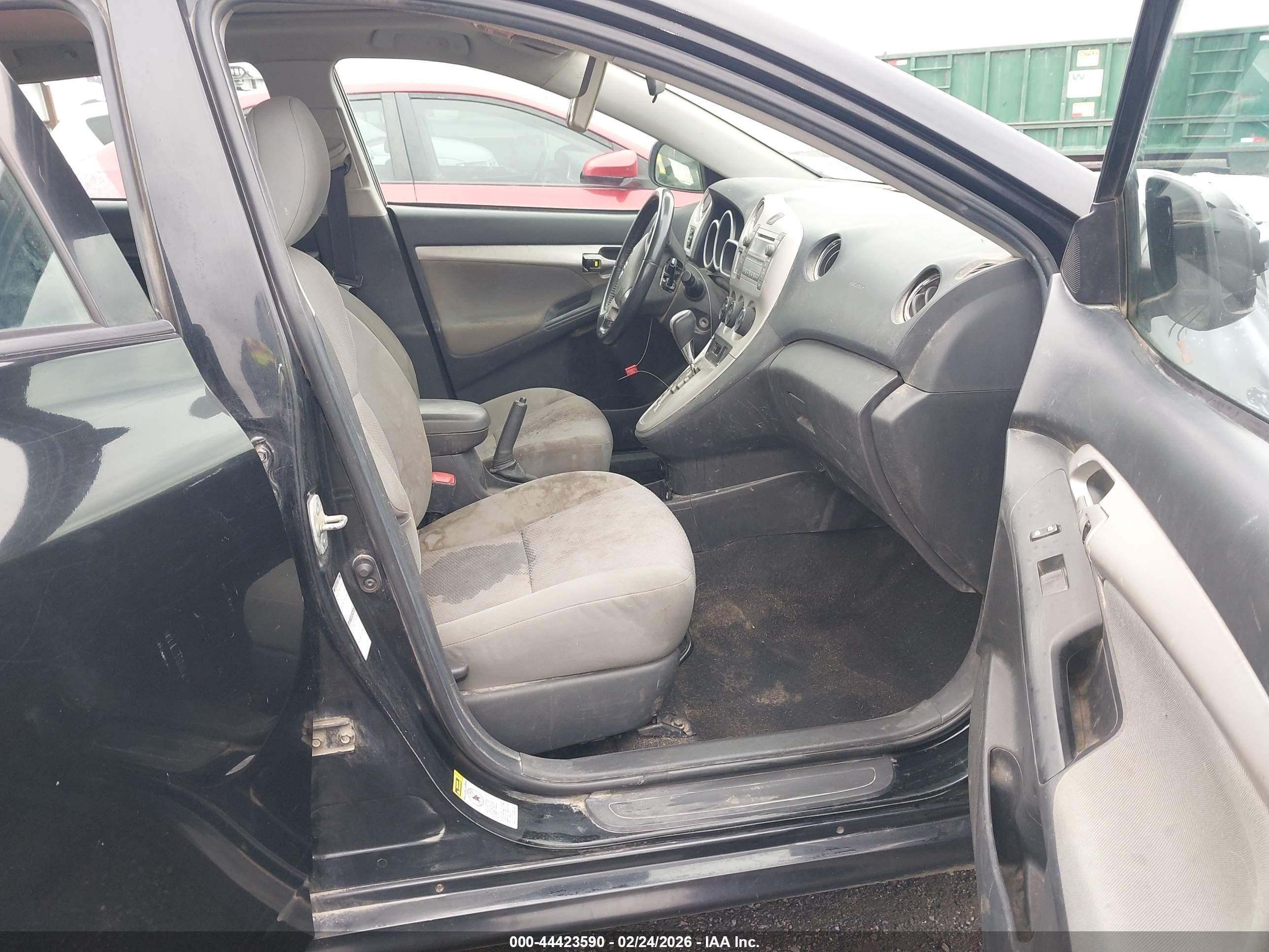 2009 Toyota Matrix S Black vin: 2T1LE40E79C007841