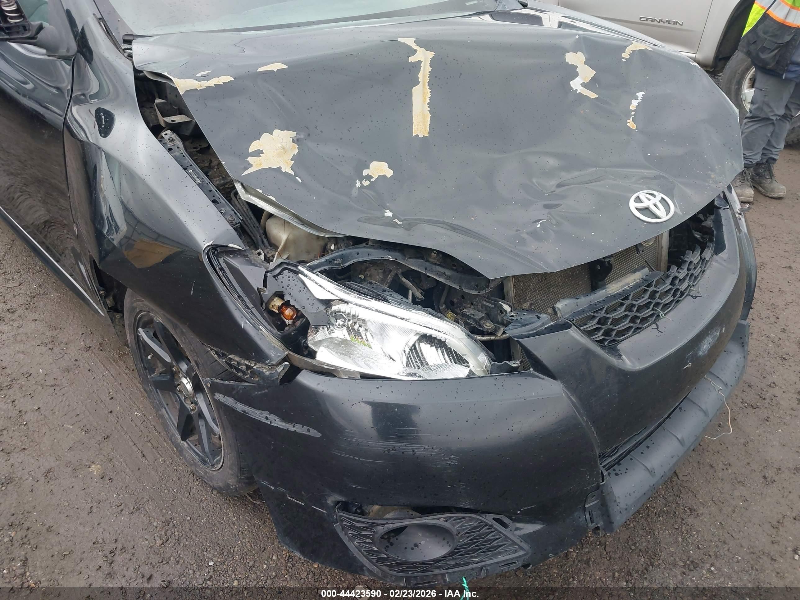 2009 Toyota Matrix S Black vin: 2T1LE40E79C007841