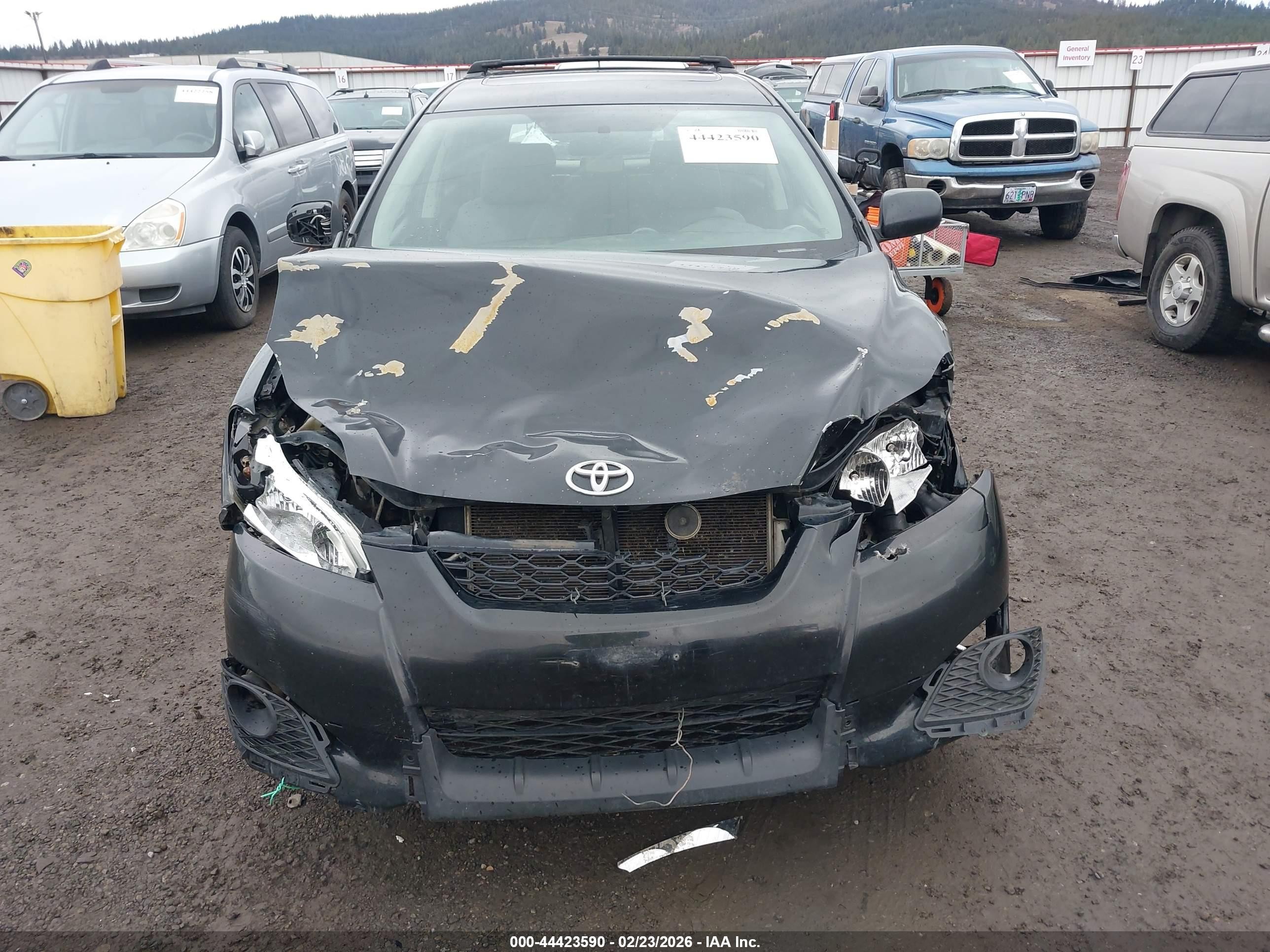 2009 Toyota Matrix S Black vin: 2T1LE40E79C007841