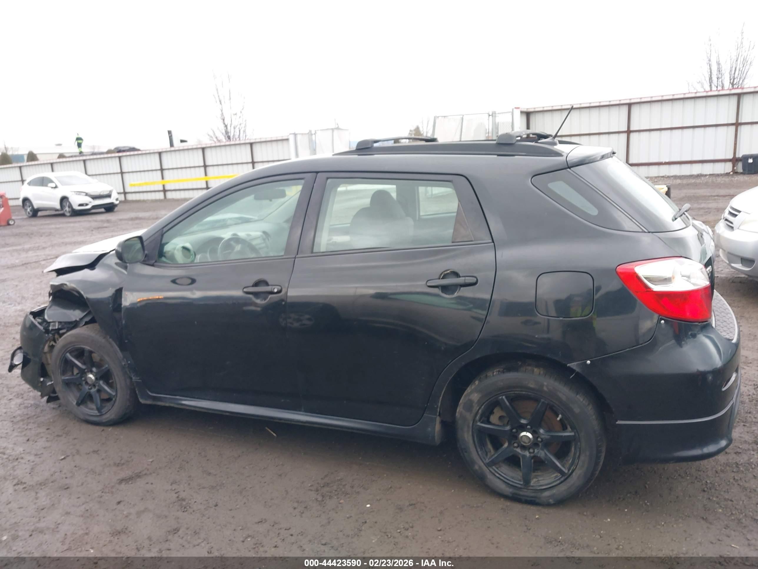 2009 Toyota Matrix S Black vin: 2T1LE40E79C007841