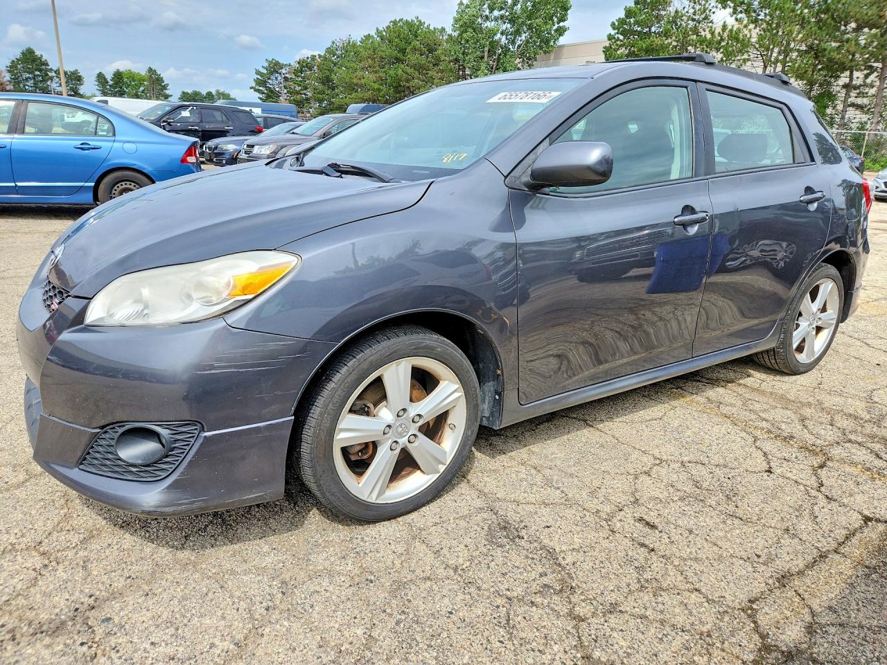 2009 Toyota Corolla Matrix S Charcoal vin: 2T1LE40E79C008844