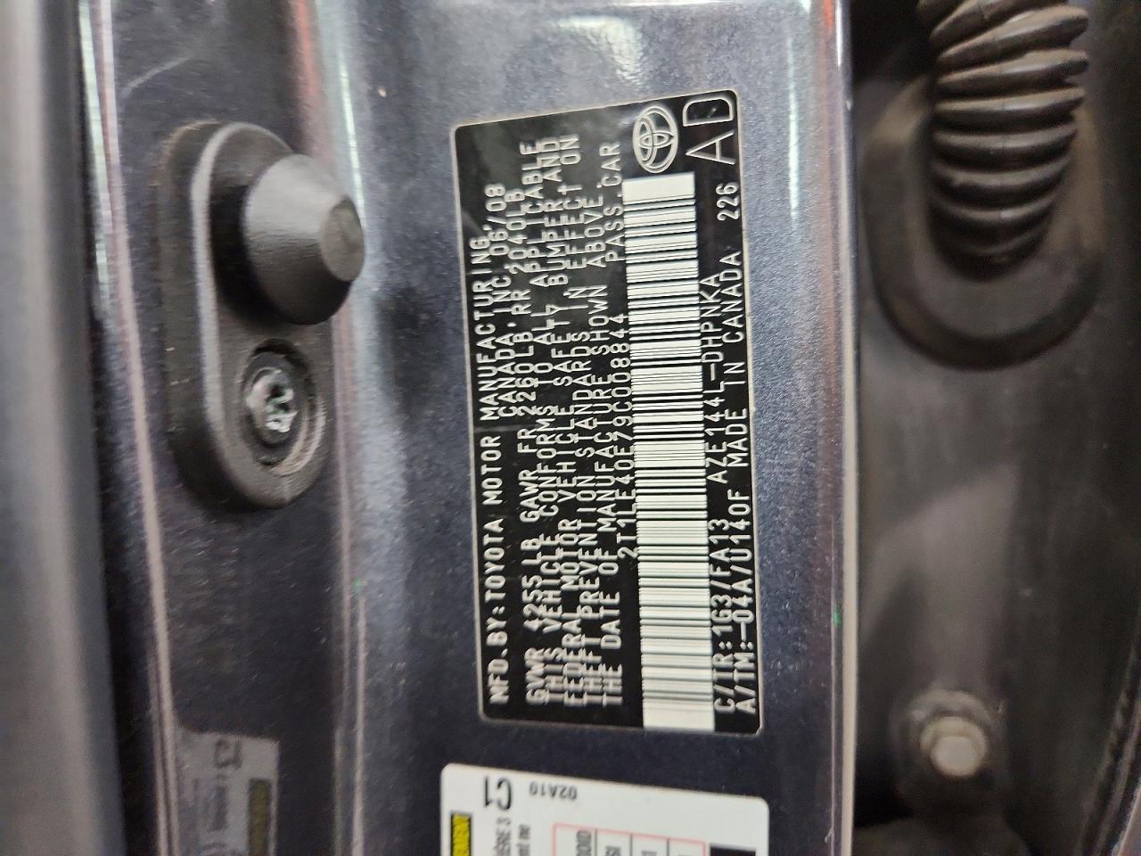 2009 Toyota Corolla Matrix S Charcoal vin: 2T1LE40E79C008844