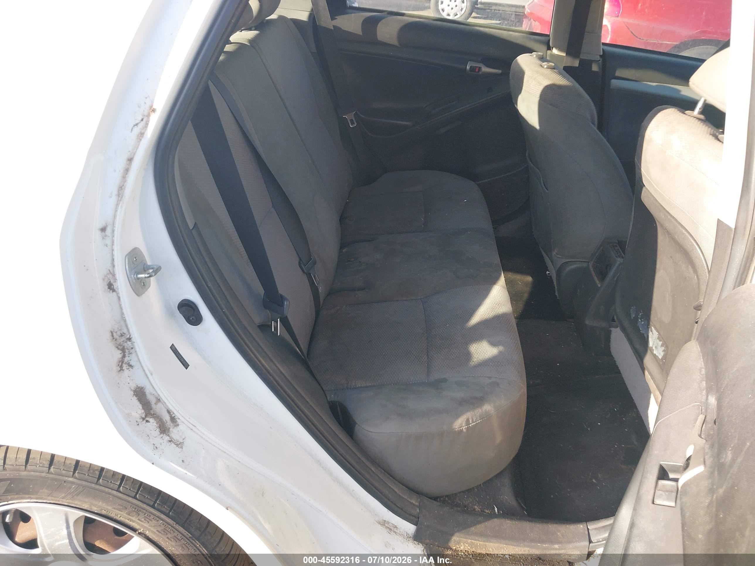 2009 Toyota Matrix S Белый vin: 2T1LE40E89C003331