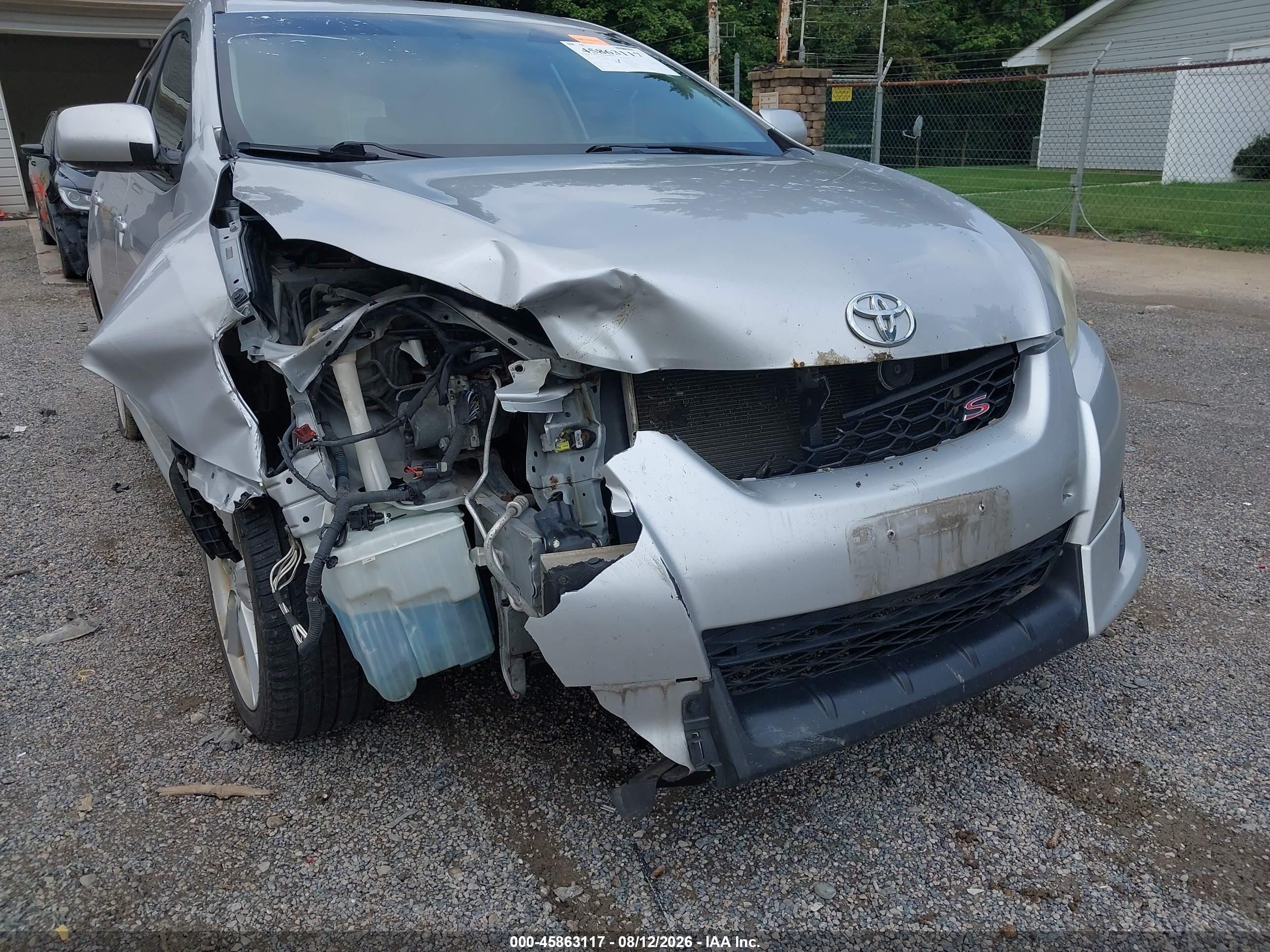 2010 Toyota Matrix S Silver vin: 2T1LE4EE1AC014281