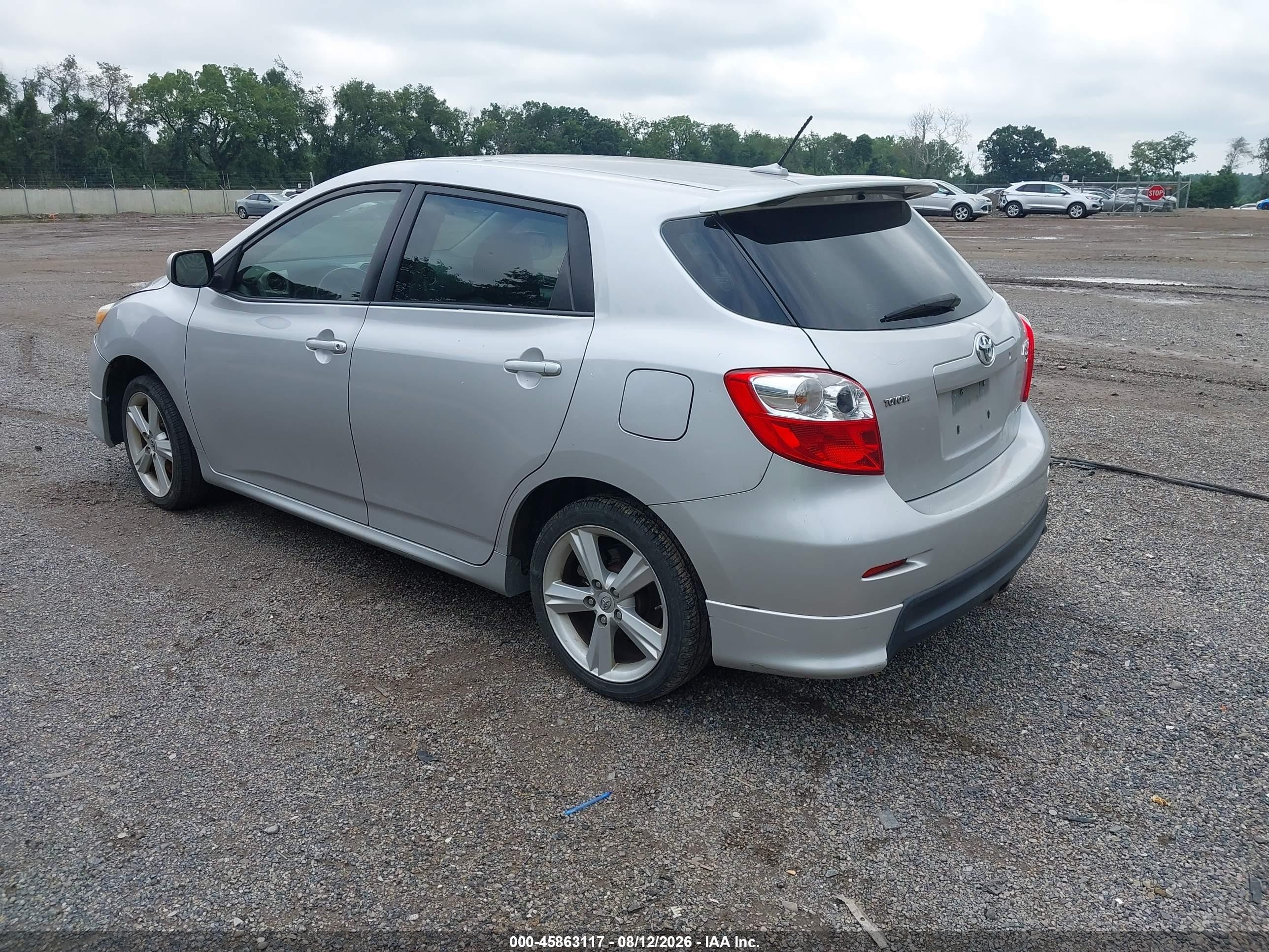 2010 Toyota Matrix S Silver vin: 2T1LE4EE1AC014281