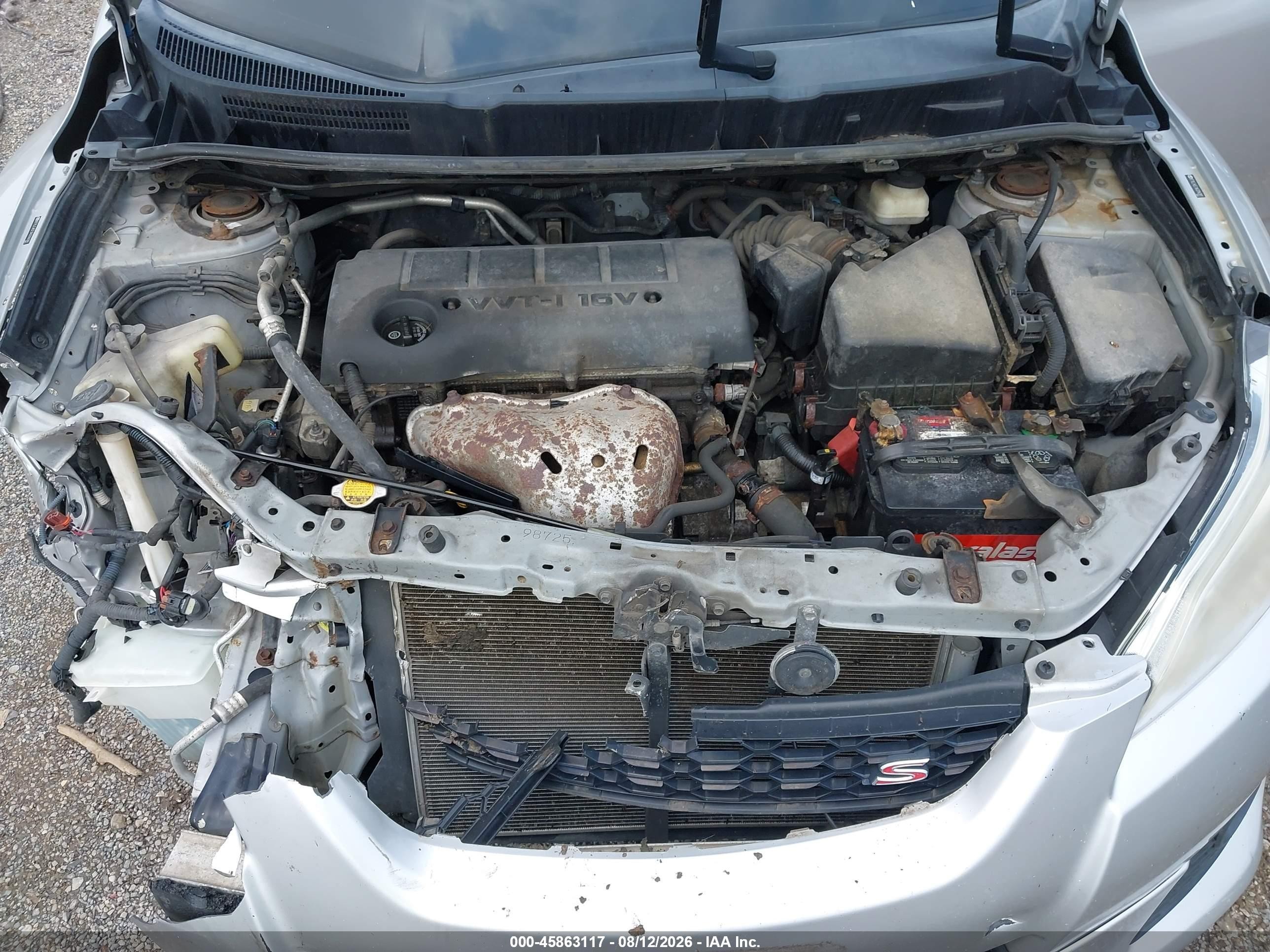 2010 Toyota Matrix S Silver vin: 2T1LE4EE1AC014281