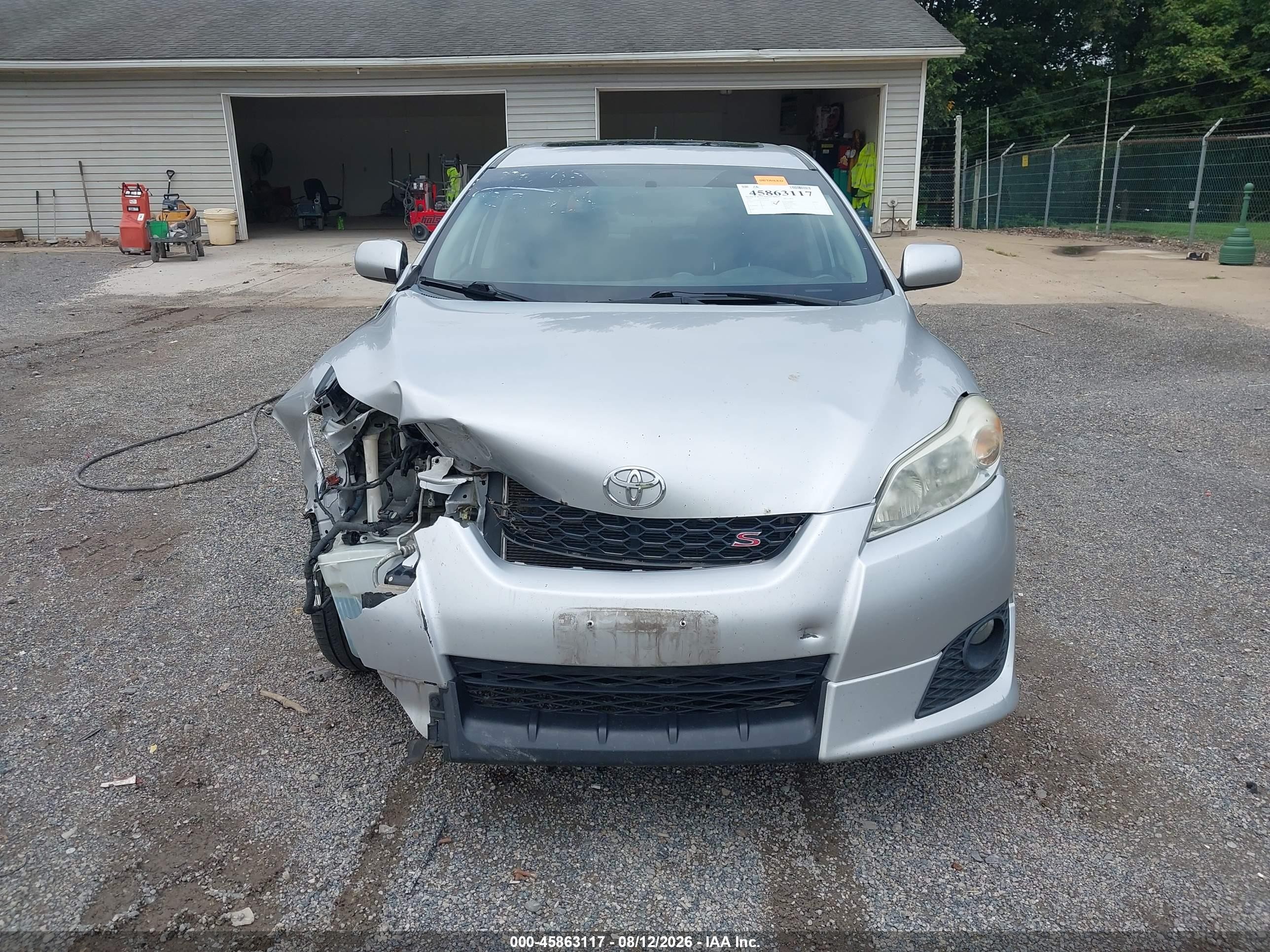2010 Toyota Matrix S Silver vin: 2T1LE4EE1AC014281