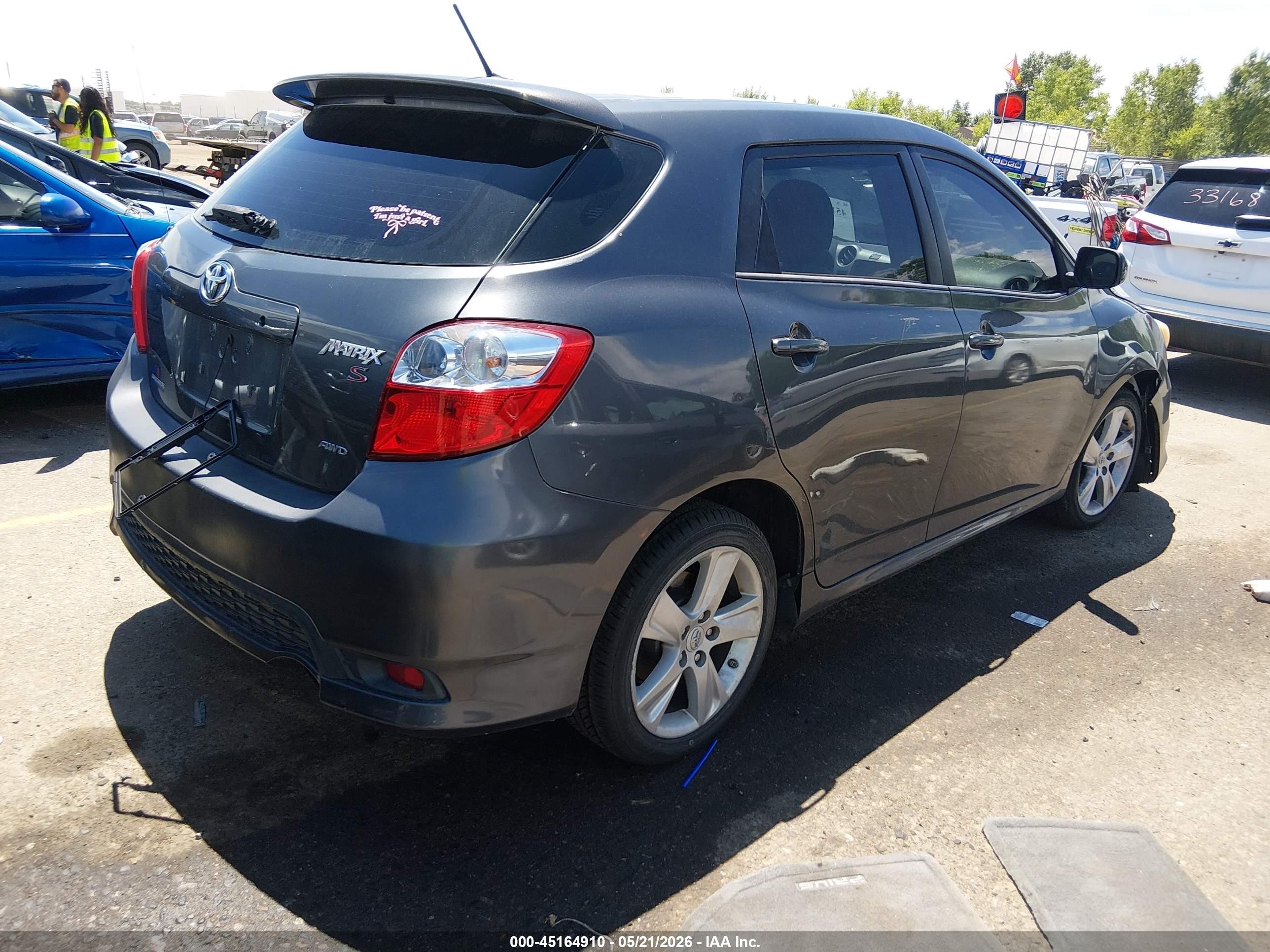 2013 Toyota Matrix S Gray vin: 2T1LE4EE1DC022840