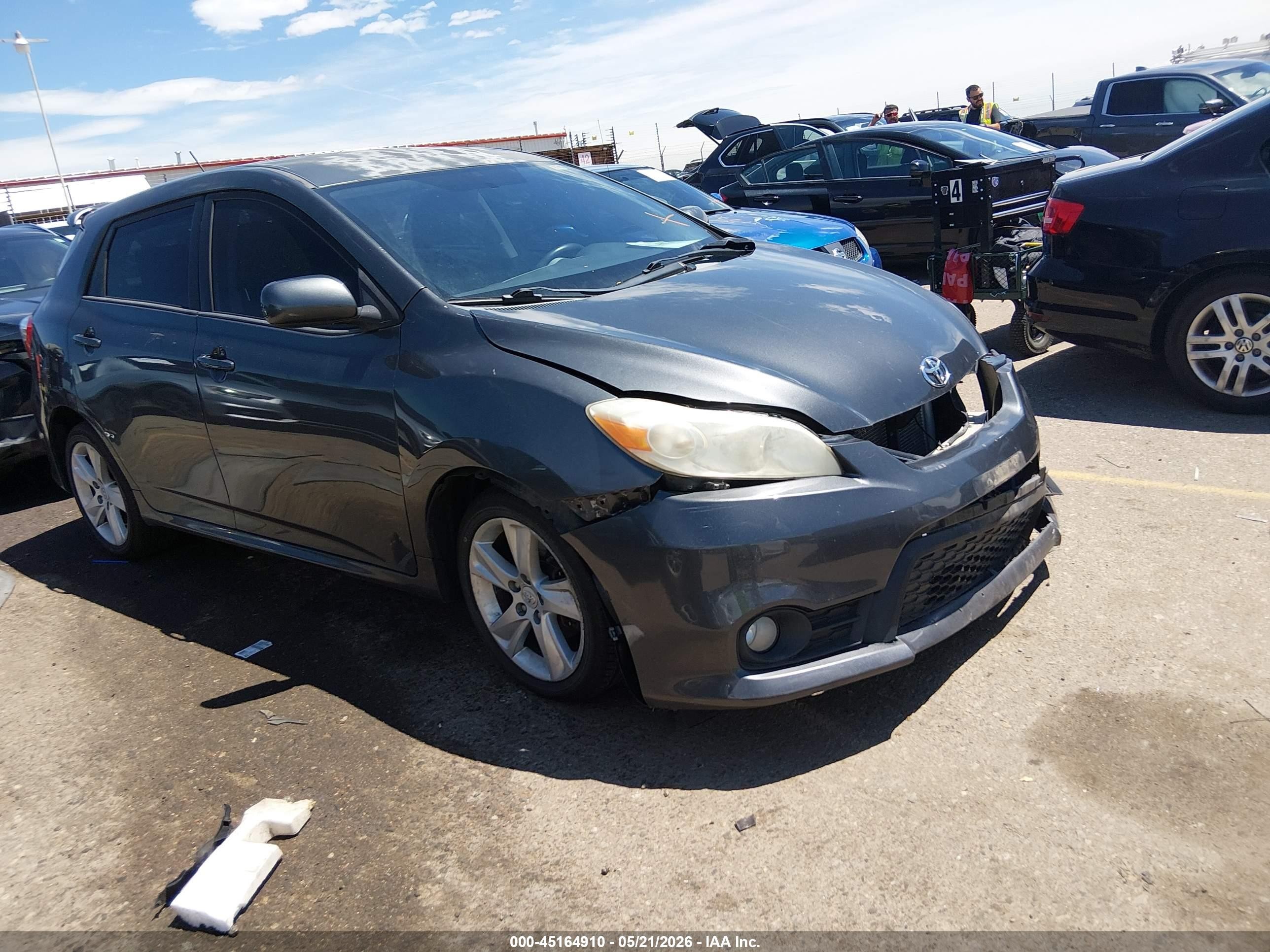 2013 Toyota Matrix S Gray vin: 2T1LE4EE1DC022840