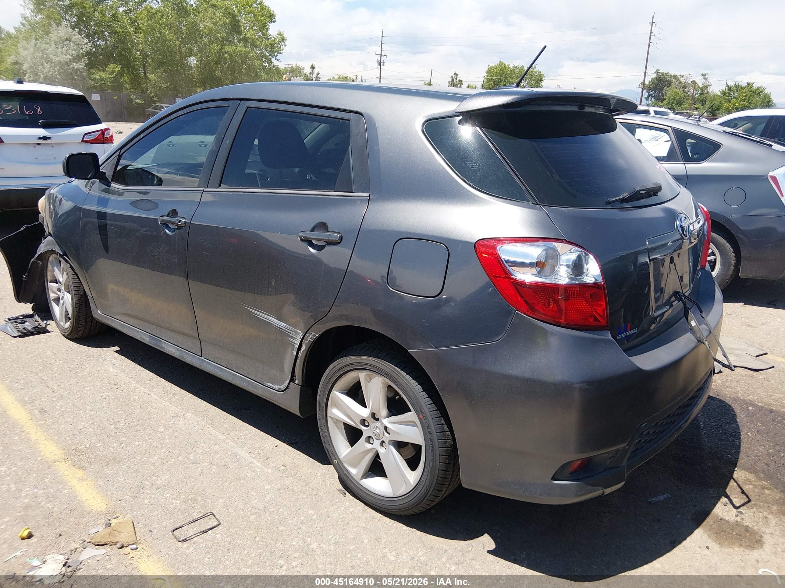 2013 Toyota Matrix S Gray vin: 2T1LE4EE1DC022840