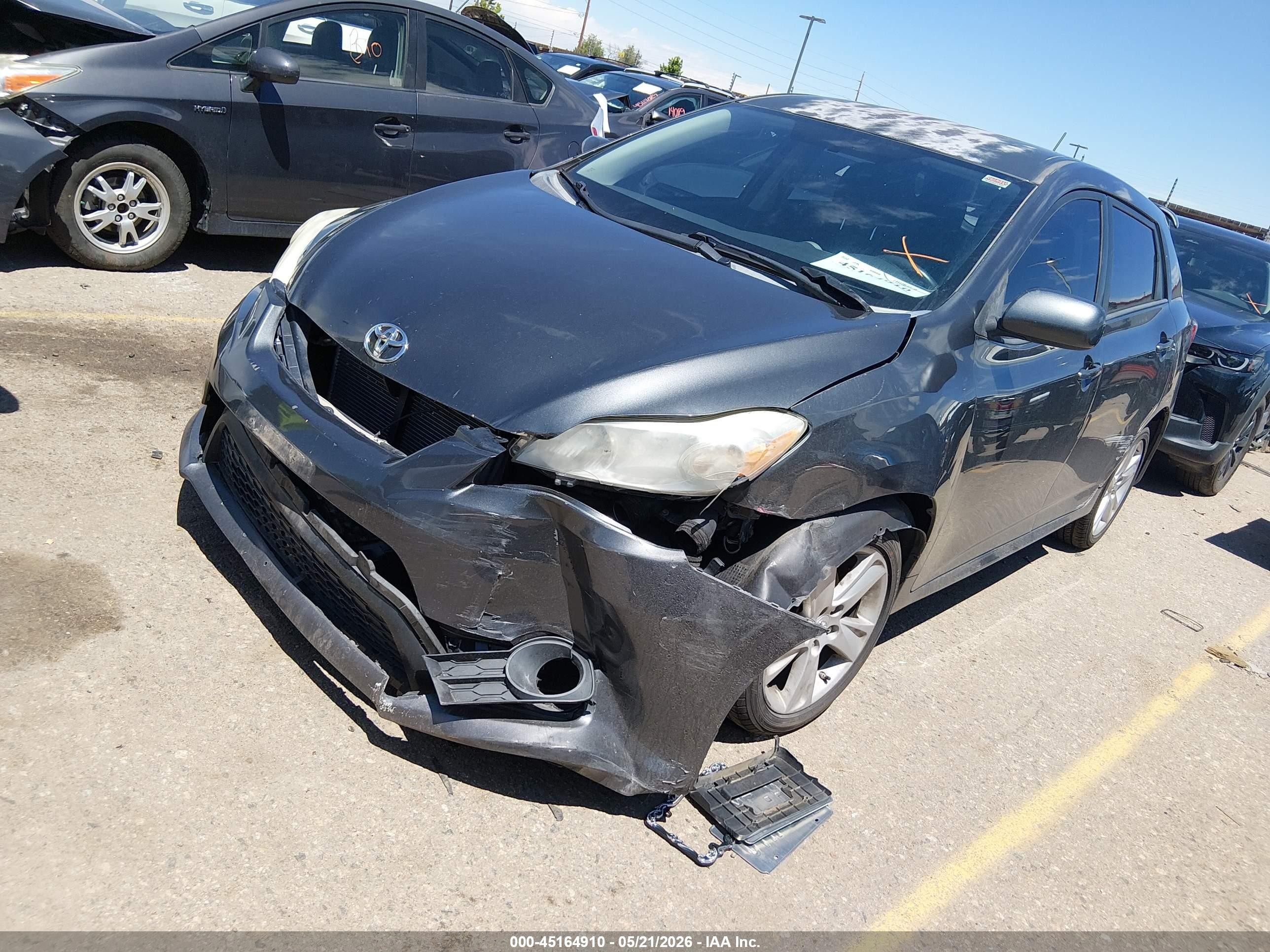 2013 Toyota Matrix S Gray vin: 2T1LE4EE1DC022840